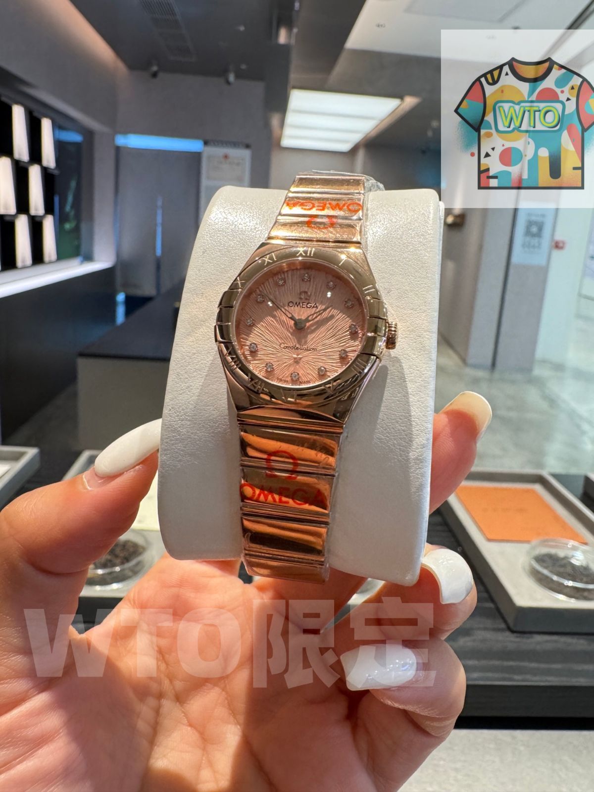 WTO通販 Omega オメガコンステレーション ポリッシュ仕上げ 花火ダイヤル ダイヤベゼル可-WTO輸入-RRR 91