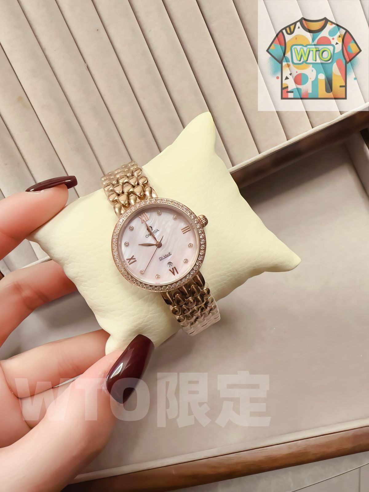 WTO通販 OMEGA オメガ 露珠で連なる華やかな表鏈を備え-WTO輸入-NBE18