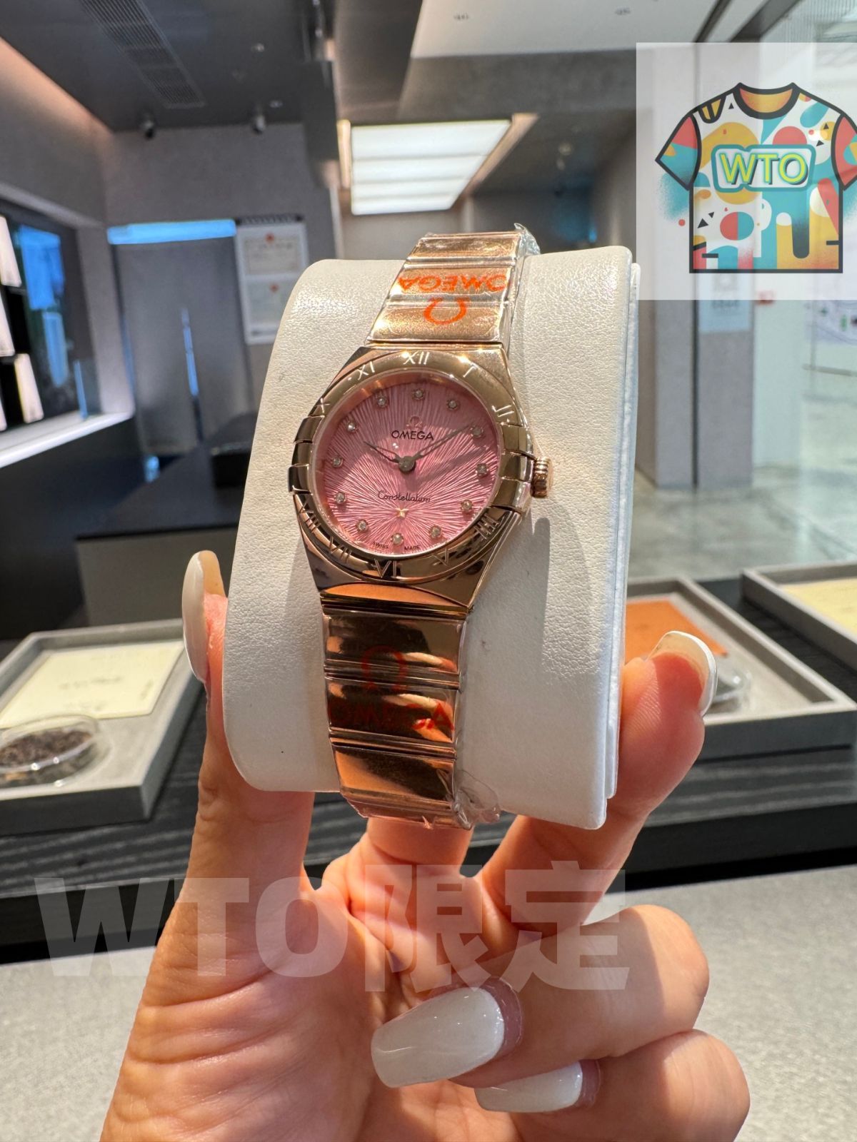 WTO通販 Omega オメガコンステレーション ポリッシュ仕上げ 花火ダイヤル ダイヤベゼル可-WTO輸入-RRR91