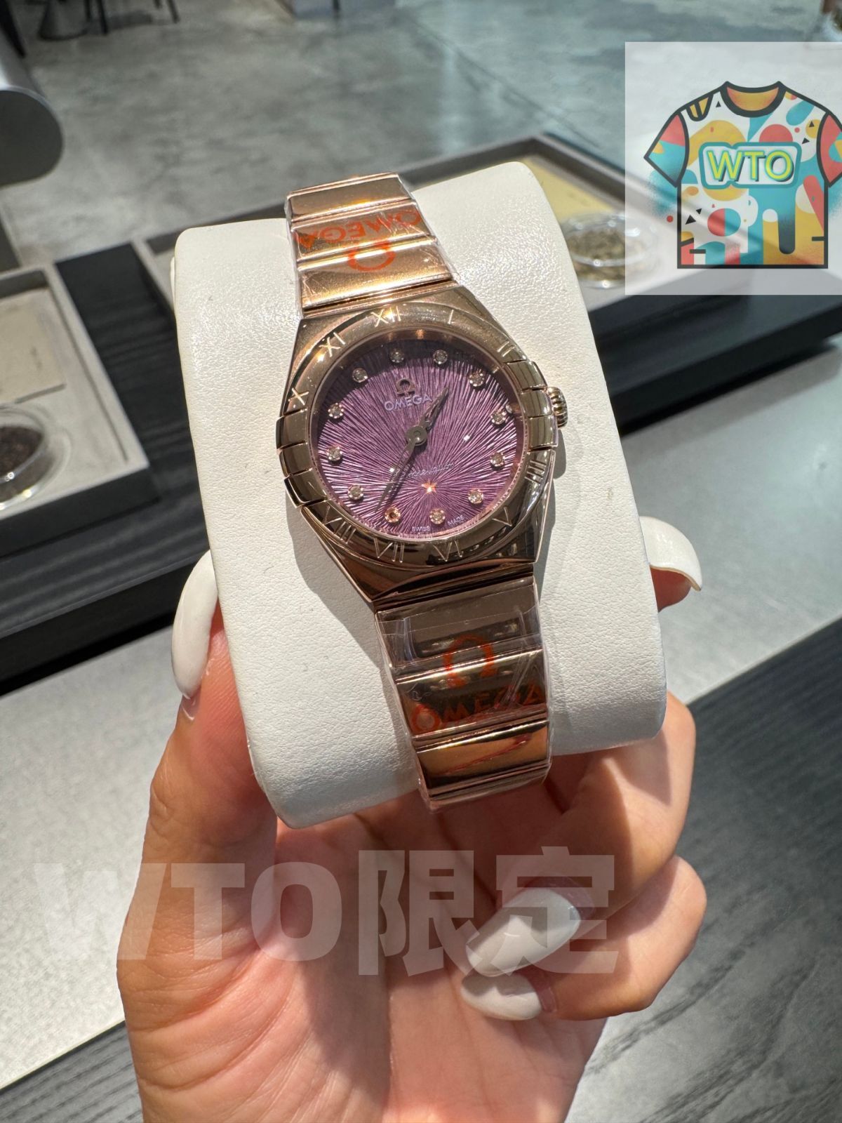  WTO通販 Omega オメガコンステレーション ポリッシュ仕上げ 花火ダイヤル ダイヤベゼル可 WTO輸入 RRR 91 腕時計(デジタル) 時計