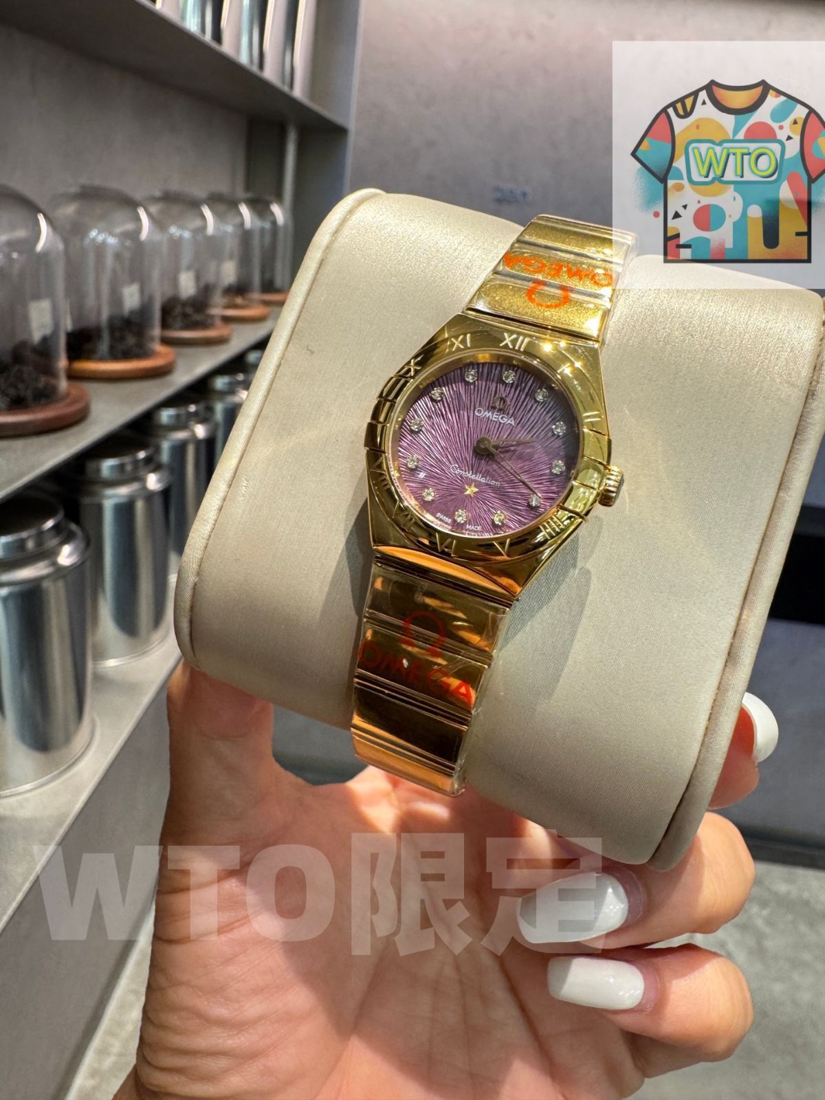 WTO通販 Omega オメガコンステレーション ポリッシュ仕上げ 花火ダイヤル ダイヤベゼル可-WTO輸入-IAW 66