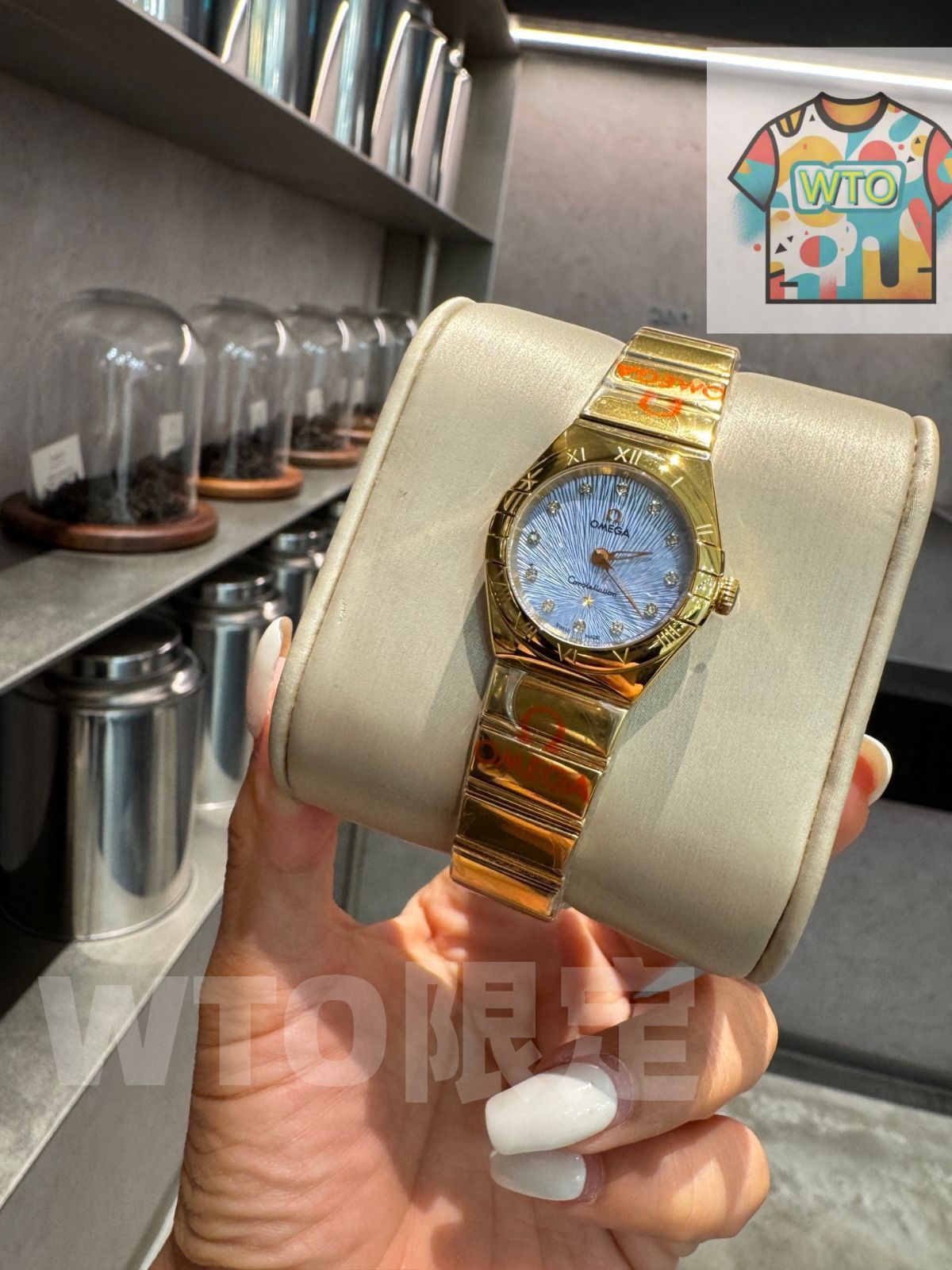 WTO通販 Omega オメガコンステレーション ポリッシュ仕上げ 花火ダイヤル ダイヤベゼル可-WTO輸入-IAW66