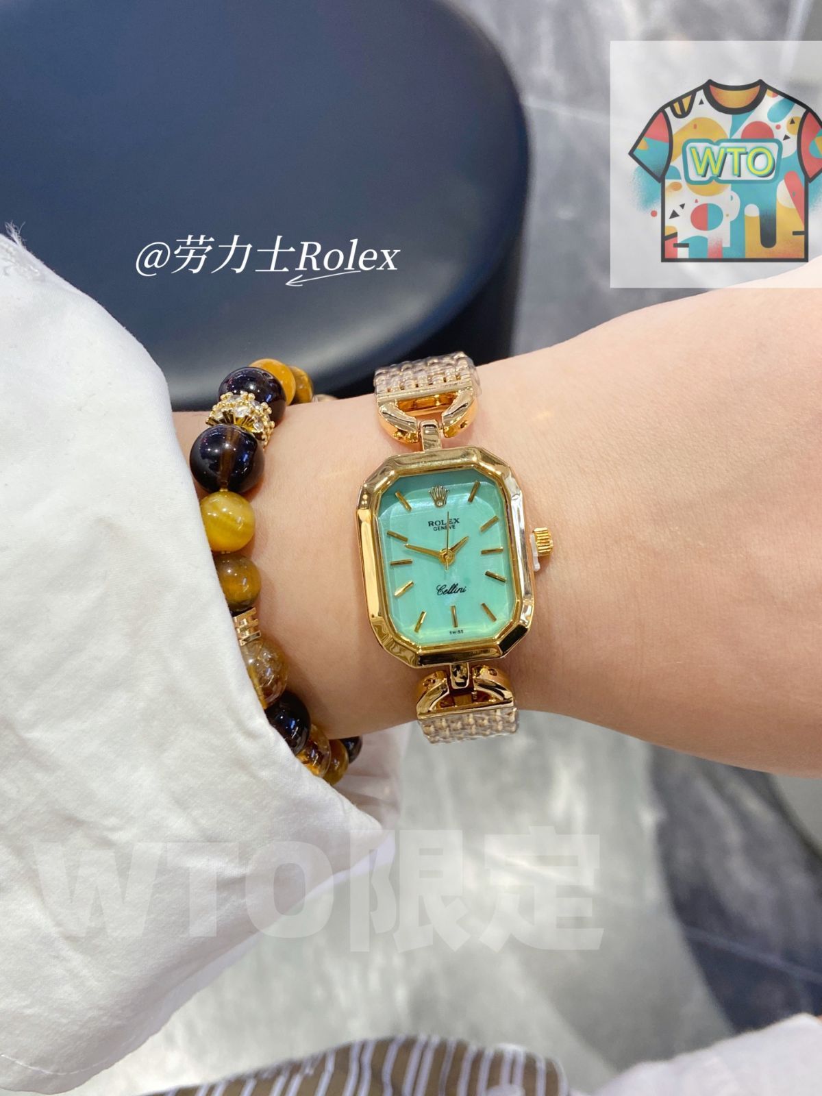  今日 Rolex ロレックス スモールスクエア 25 mm 精巧 感あり 腕時計(デジタル) 時計