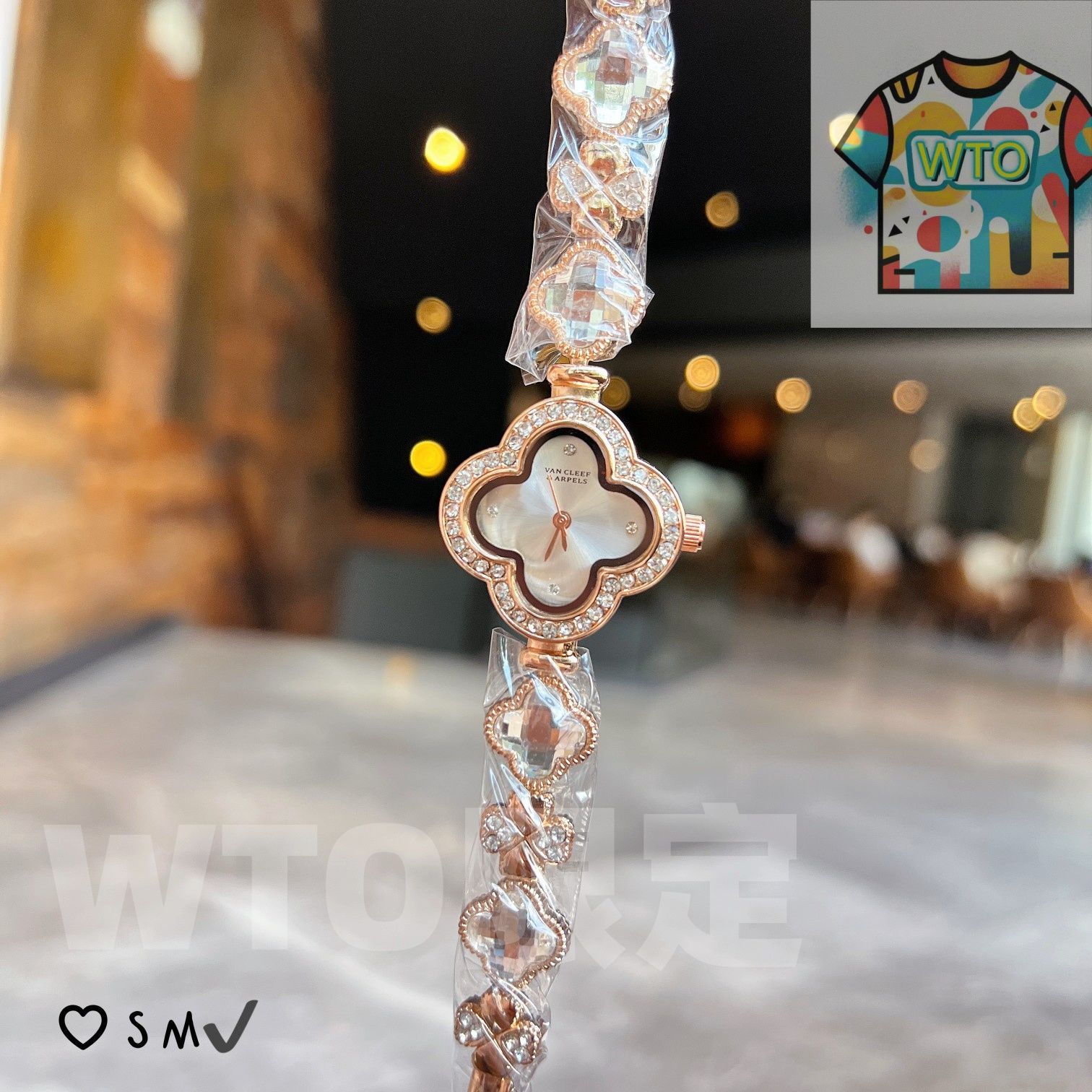 WTO通販 Van Cleef - Arpels ヴァンクリーフ&アーペル クローバー ダイヤモンド装飾-WTO輸入-EWL37