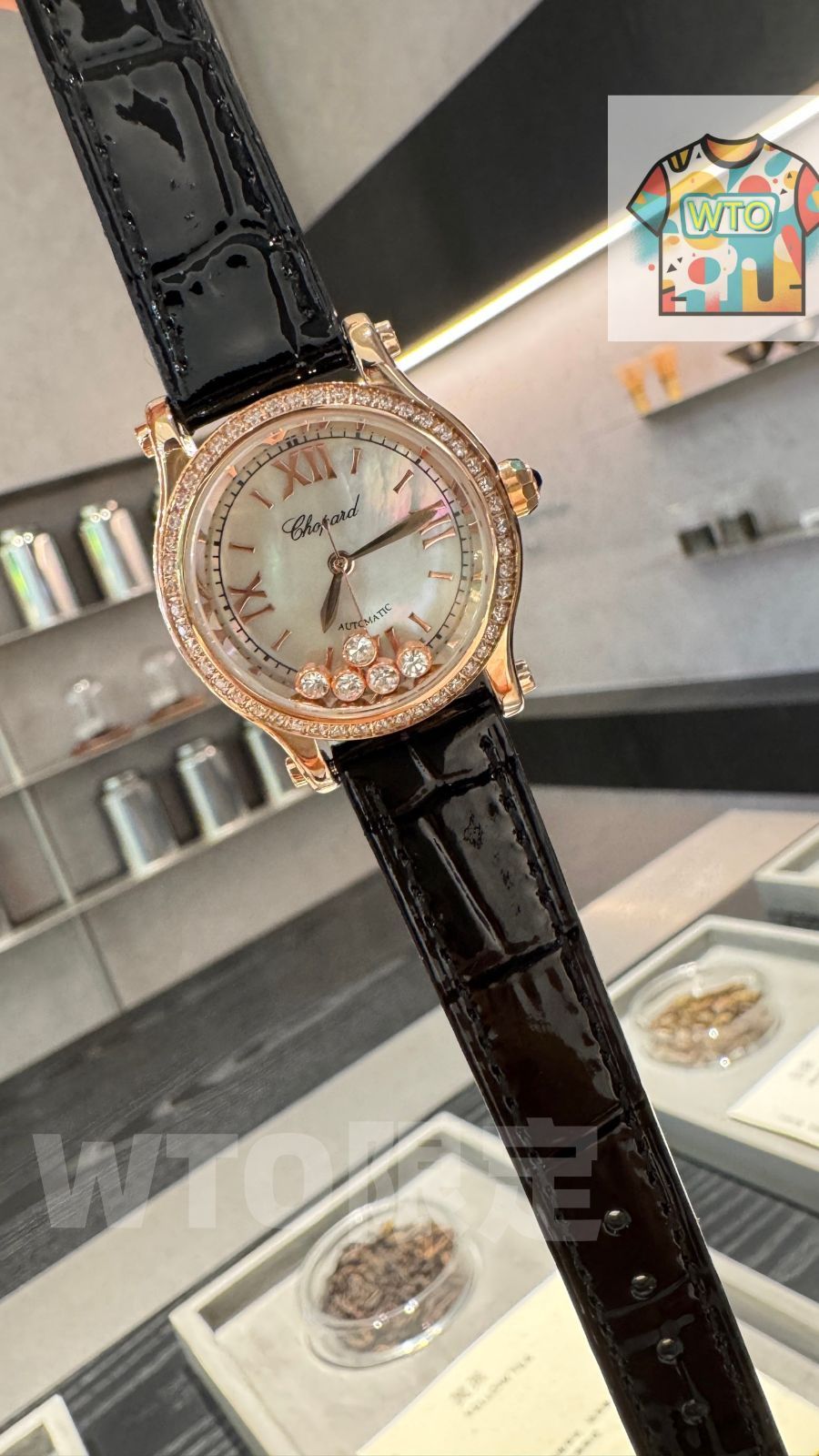 WTO通販 Chopard ショパール快楽五 貝殻面 30 mm クォーツ アパーチャーダイヤベゼル可-WTO輸入-BSK 60