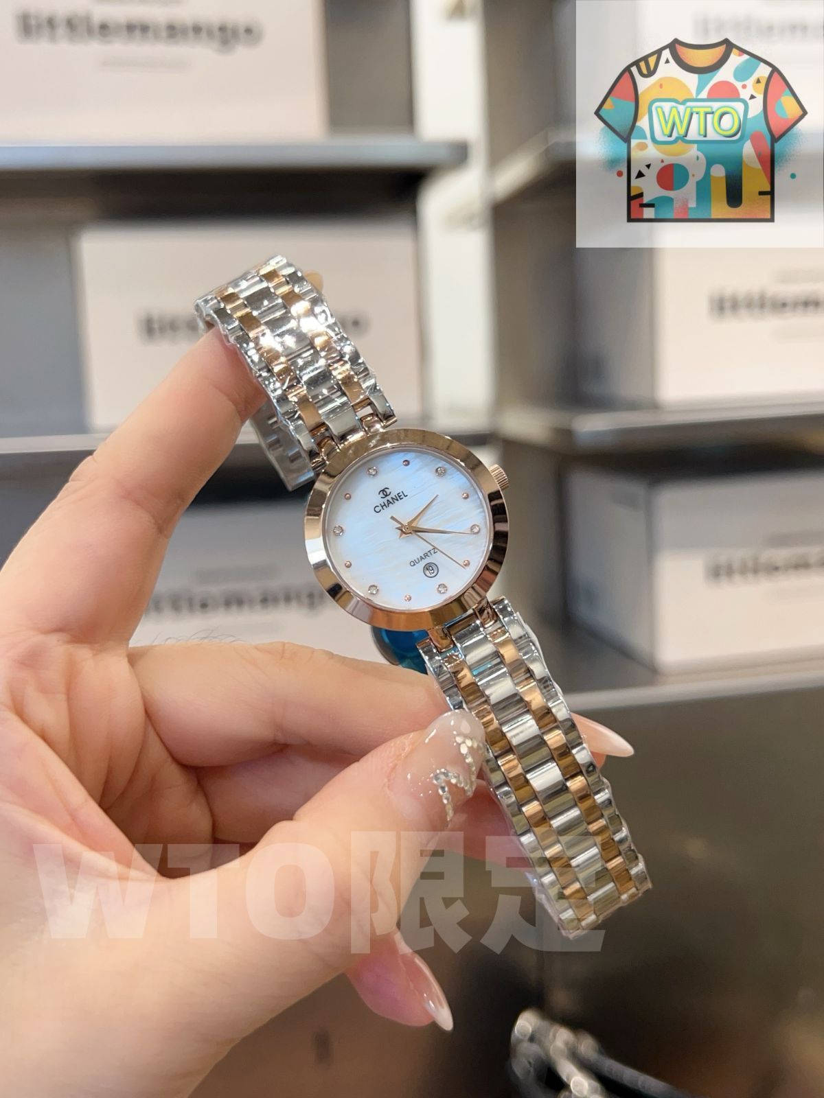 今日 Chanel シャネル 輸入クォーツムーブメント ミネラルガラス 316 Lステンレススチールケース