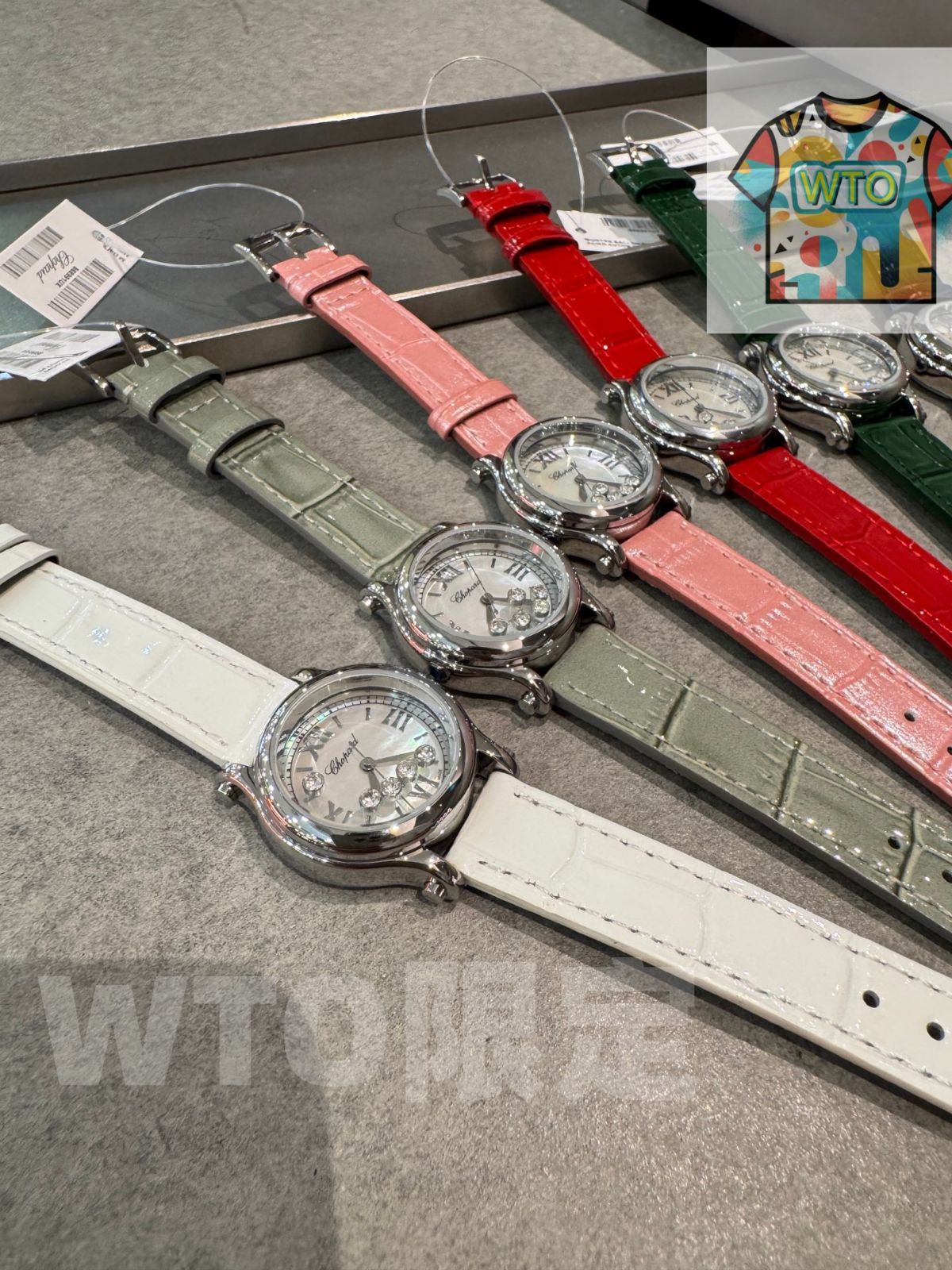  WTO通販 Chopard ショパール快楽五 貝殻面 30 mm クォーツ アパーチャーダイヤベゼル可-WTO輸入-KFI 31 腕時計(デジタル) 時計