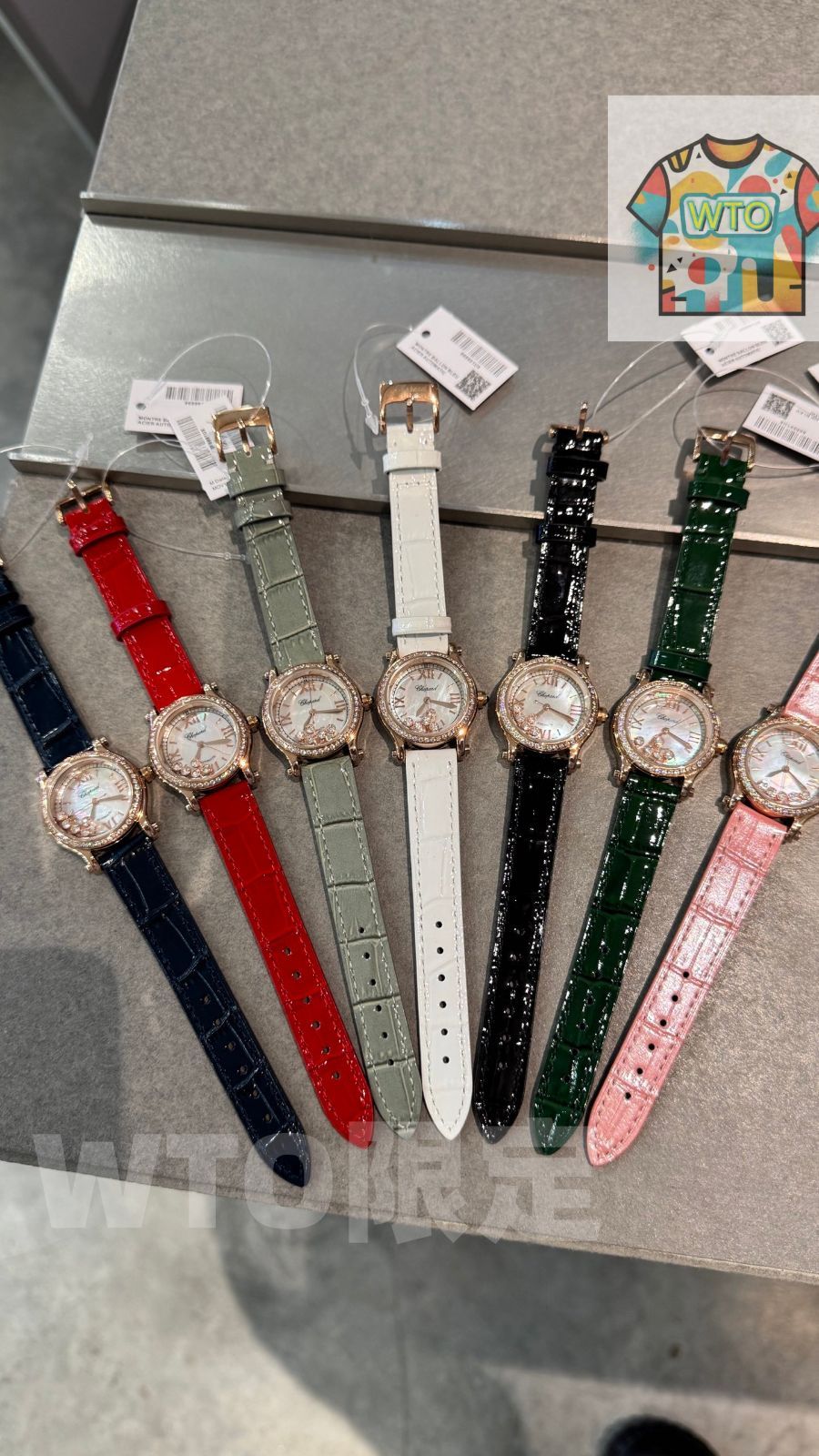 WTO通販 Chopard ショパール快楽五 貝殻面 30mm クォーツ アパーチャーダイヤベゼル可-WTO輸入-BSK60