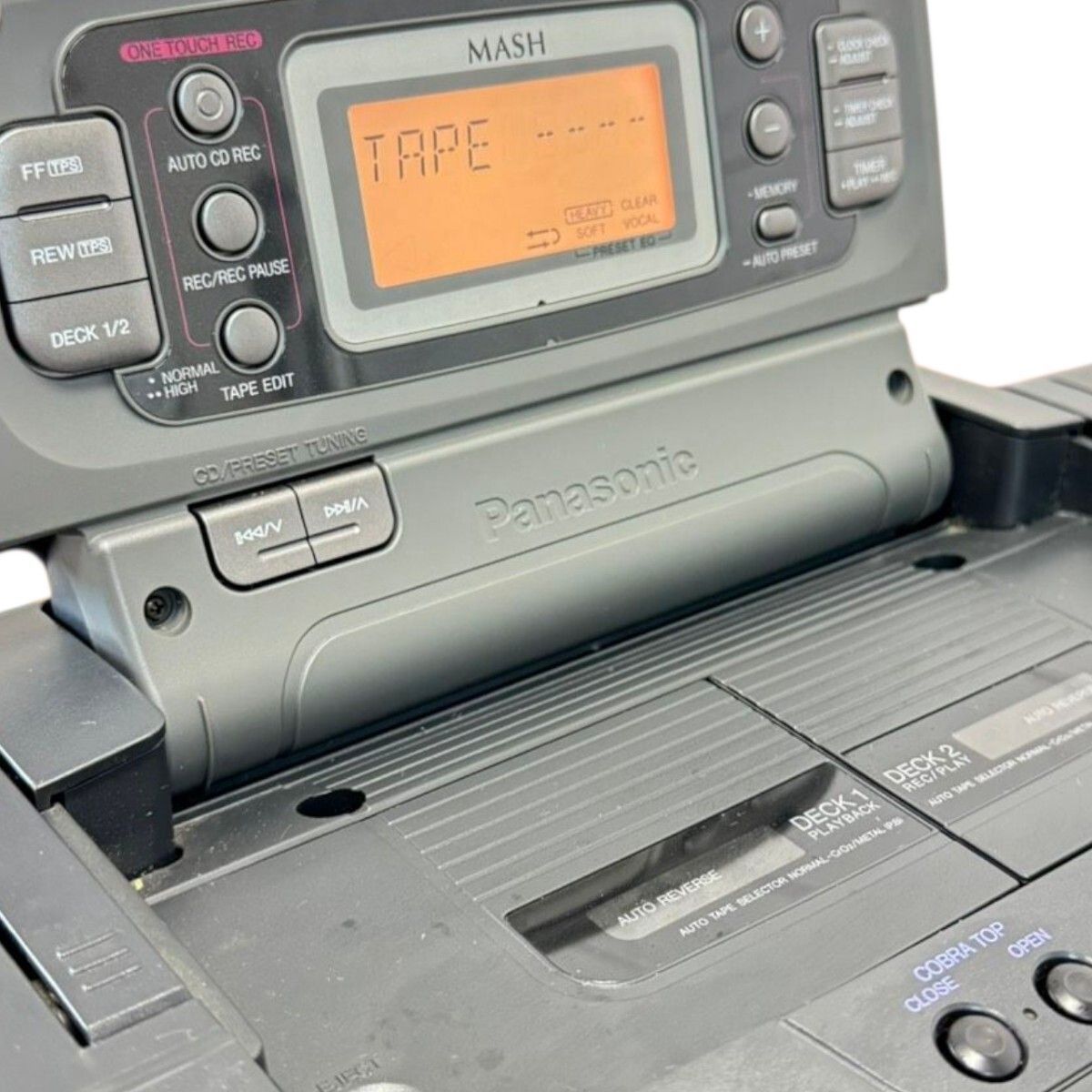 Panasonic ラジカセ カセットデッキ付き 希少】 Panasonic パナソニック CDラジカセ ラジカセ カセットデッキ