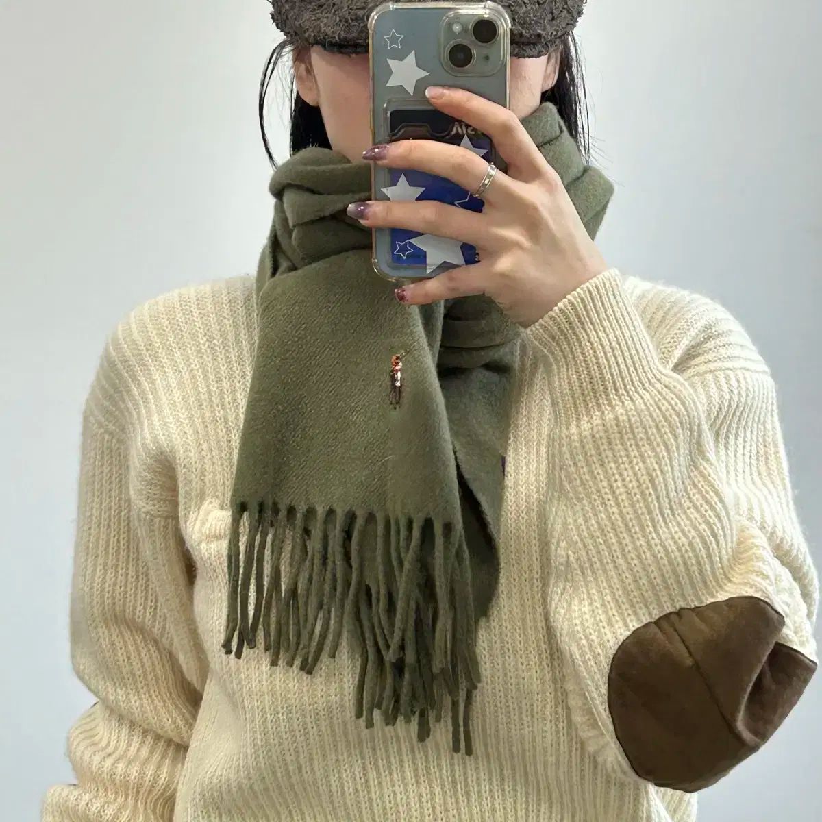 Polo ポロ マルチポニー カーキ マフラー