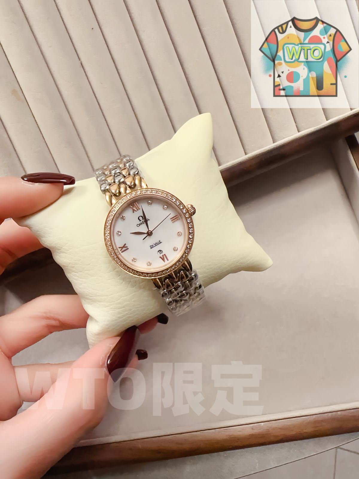 WTO通販 OMEGA オメガ 露珠で連なる華やかな表鏈を備え-WTO輸入-NBE 18