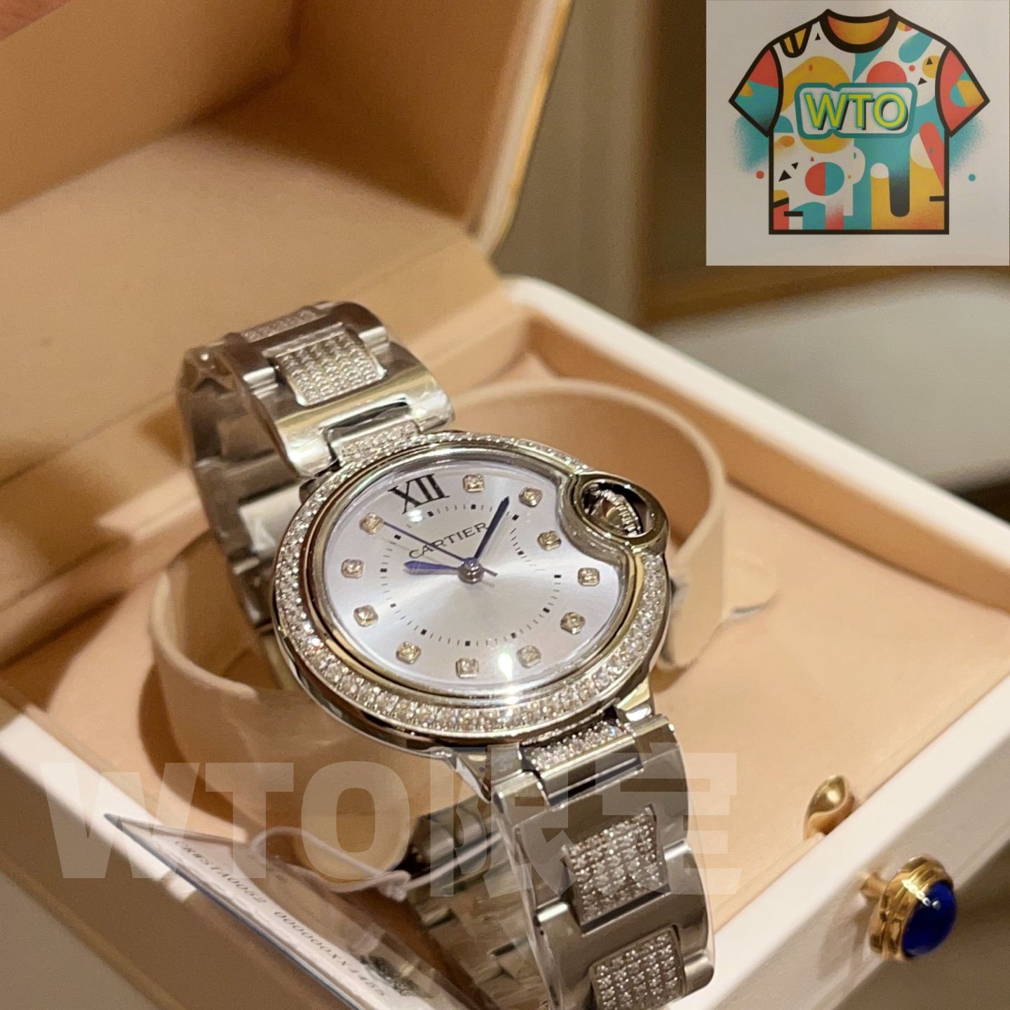 カルティエ ブルーバルーン腕時計