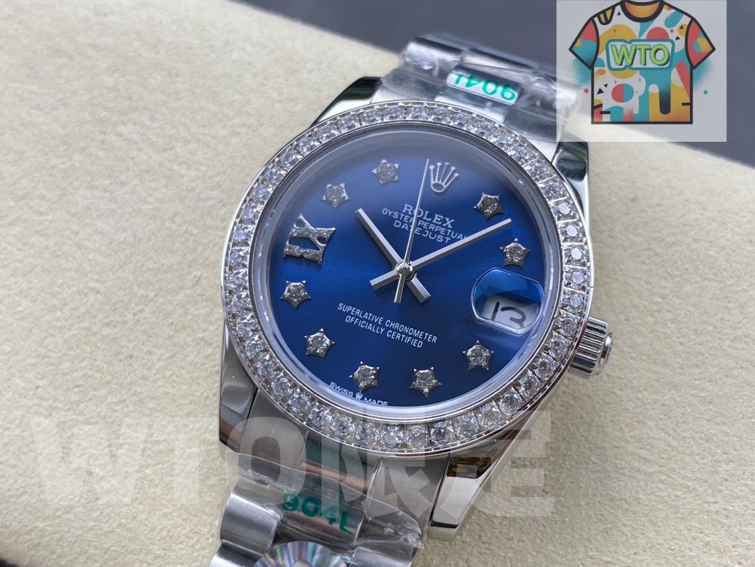  WTO通販 Rolex ロレックス デイトジャストシリーズ レディース ダイヤベゼル-WTO輸入-QWF 66 腕時計(デジタル) 時計