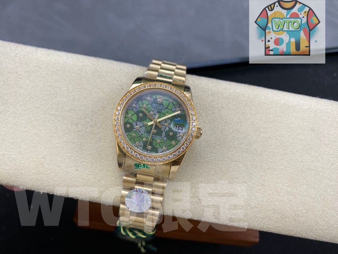  WTO通販 Rolex ロレックス デイトジャストシリーズ レディース ダイヤベゼル-WTO輸入-QCW 18 腕時計(デジタル) 時計