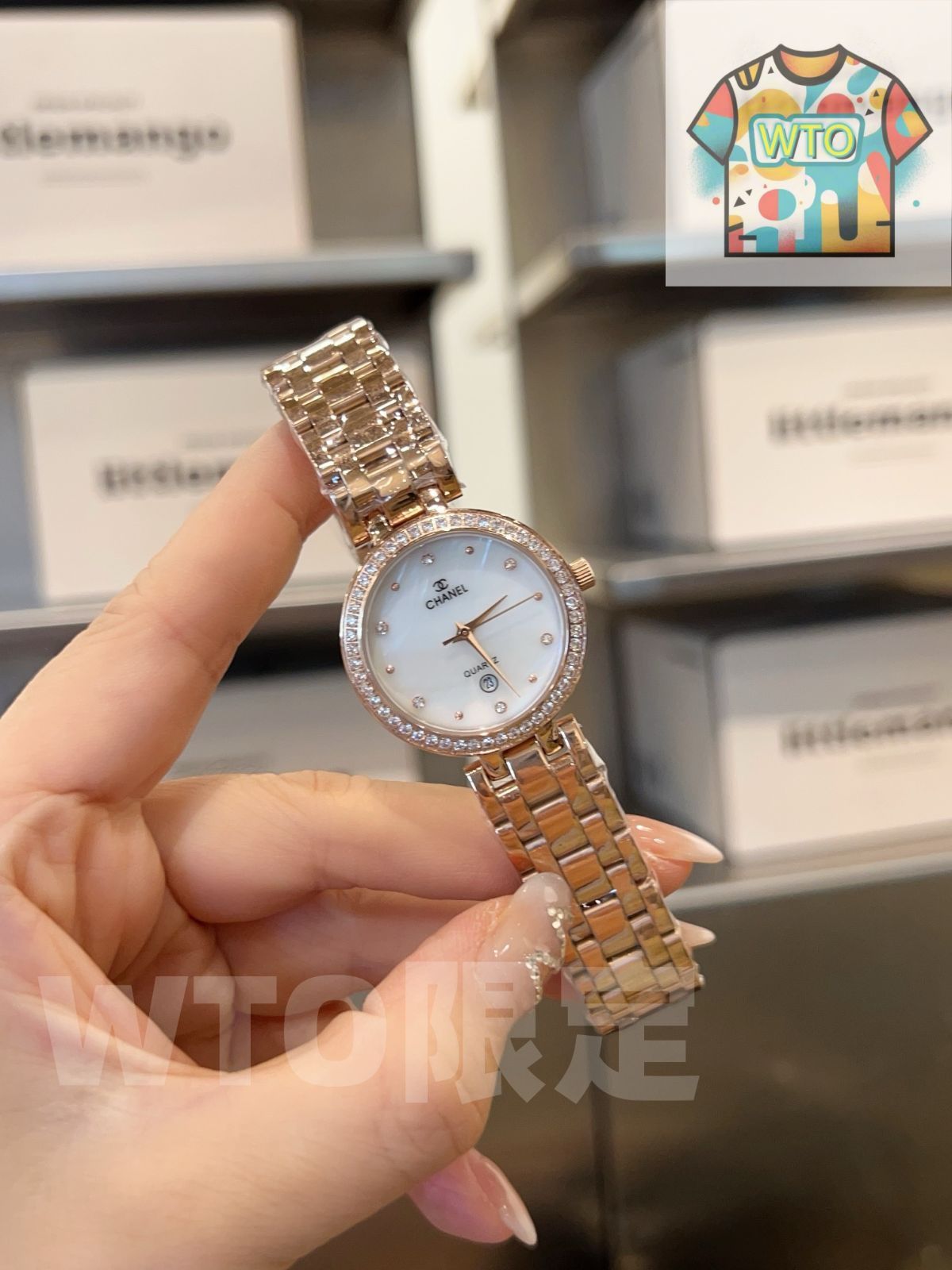 WTO通販 Chanel シャネル 輸入クォーツムーブメント ミネラルガラス 316 Lステンレススチールケース-WTO輸入-QHQ 41