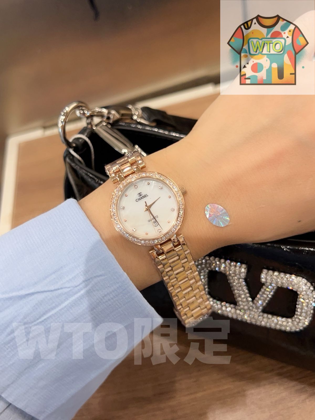 輸入クォーツムーブメント ミネラルガラス