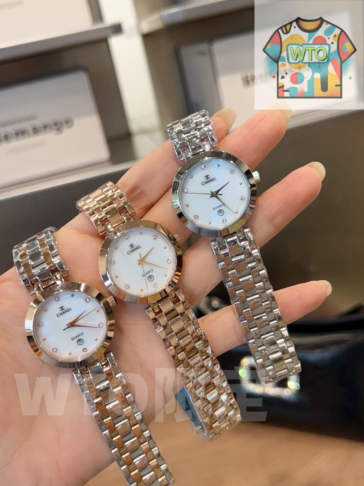 WTO通販 Chanel シャネル 輸入クォーツムーブメント ミネラルガラス 316Lステンレススチールケース-WTO輸入-DUV15