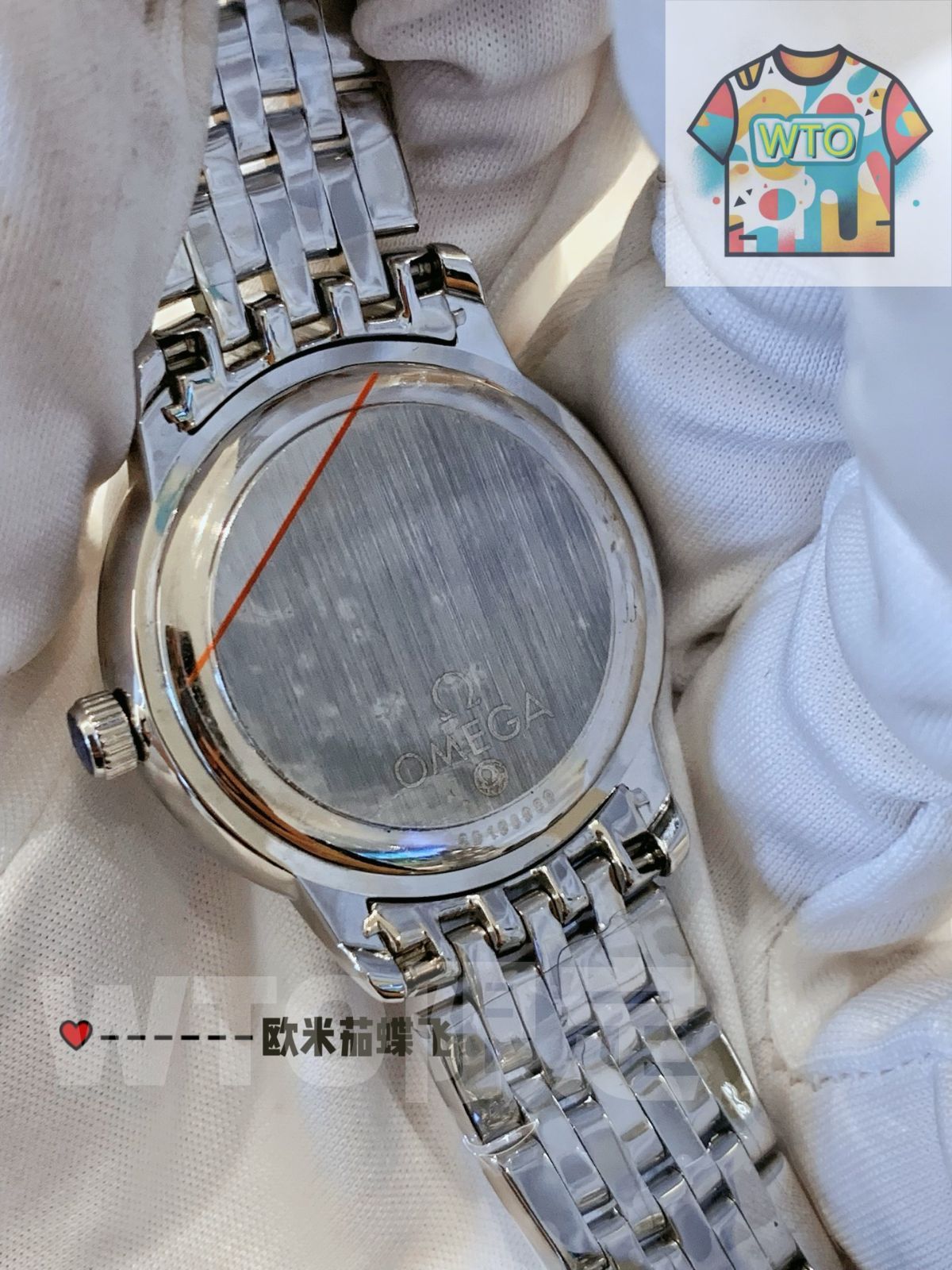 ローマンローズゴールド文字と真珠母貝ダイヤル-WTO輸入-DWM