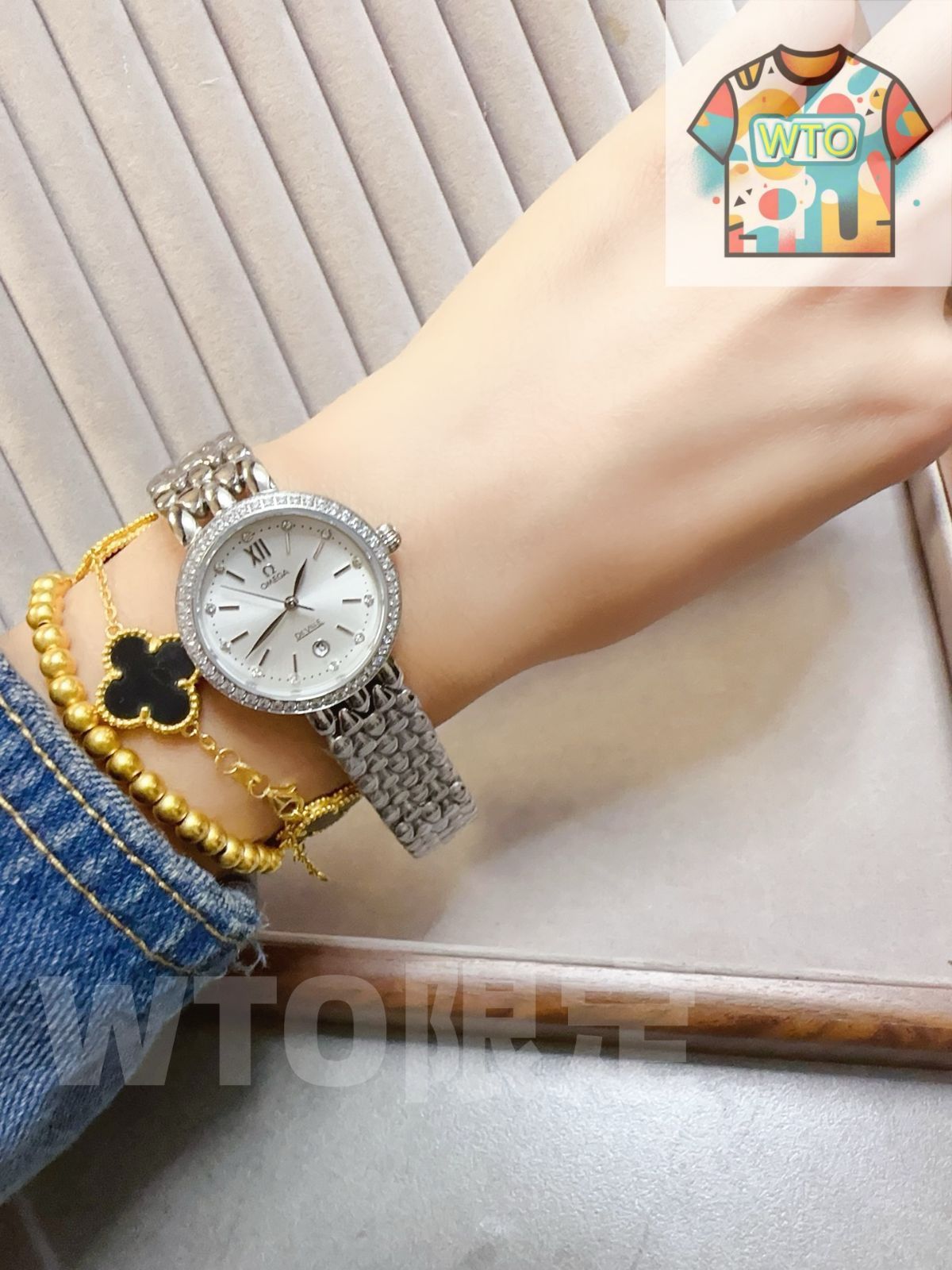  今日 OMEGA オメガ エレガントシリーズ ルーズで連なる華やかな表鏈を備え 腕時計(デジタル) 時計