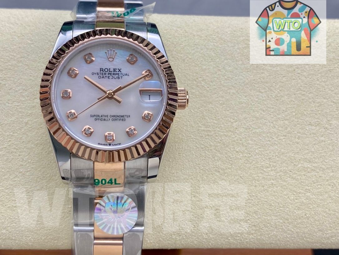 WTO通販 Rolex ロレックス デイトジャストシリーズ レディース 31mm ダイヤベゼル-WTO輸入-MIA74