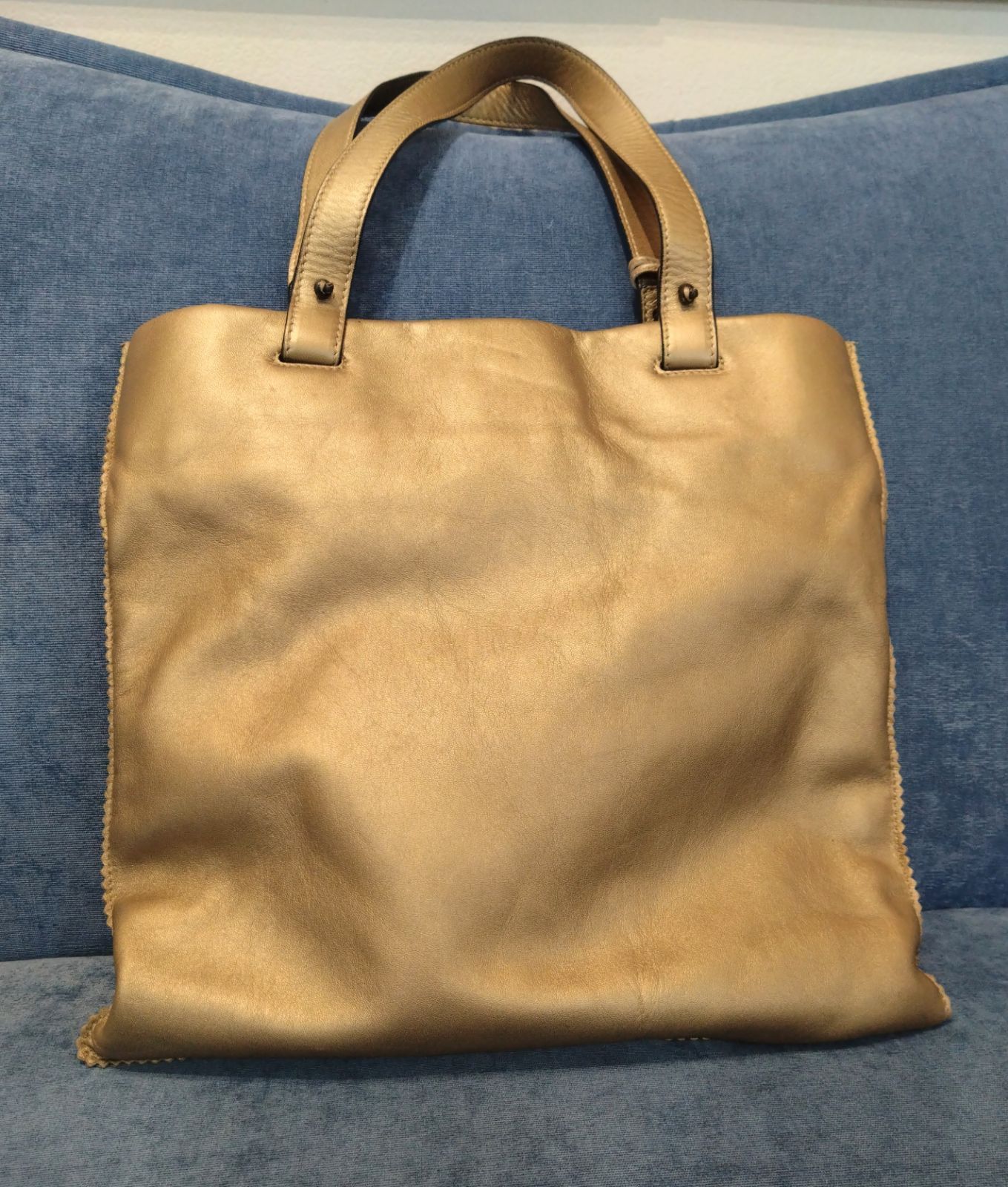 NA04481 ヴィンテージ LOEWE ロエベ アナグラム トートバッグ ゴールド チャーム付き