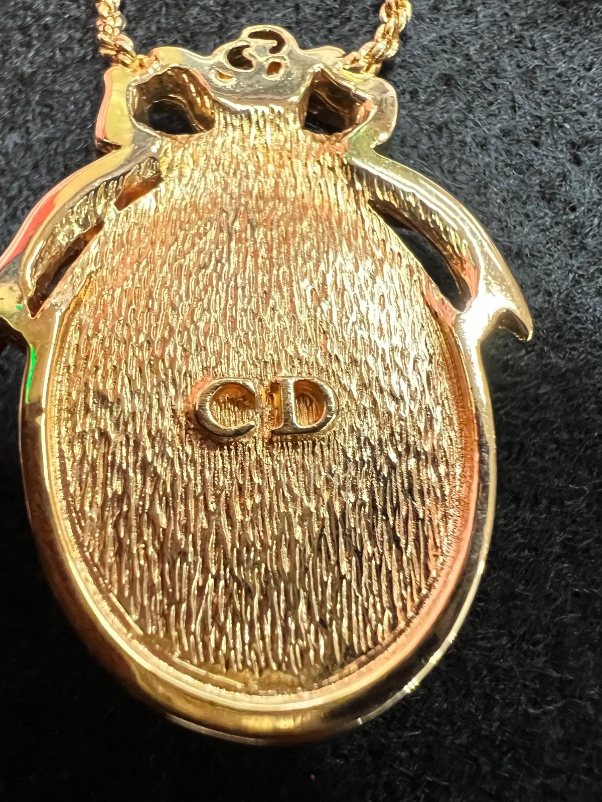  Christian Dior クリスチャンディオール リボン ロゴ パール ブローチ ヴィンテージ ブローチ コサージュ アクセサリー