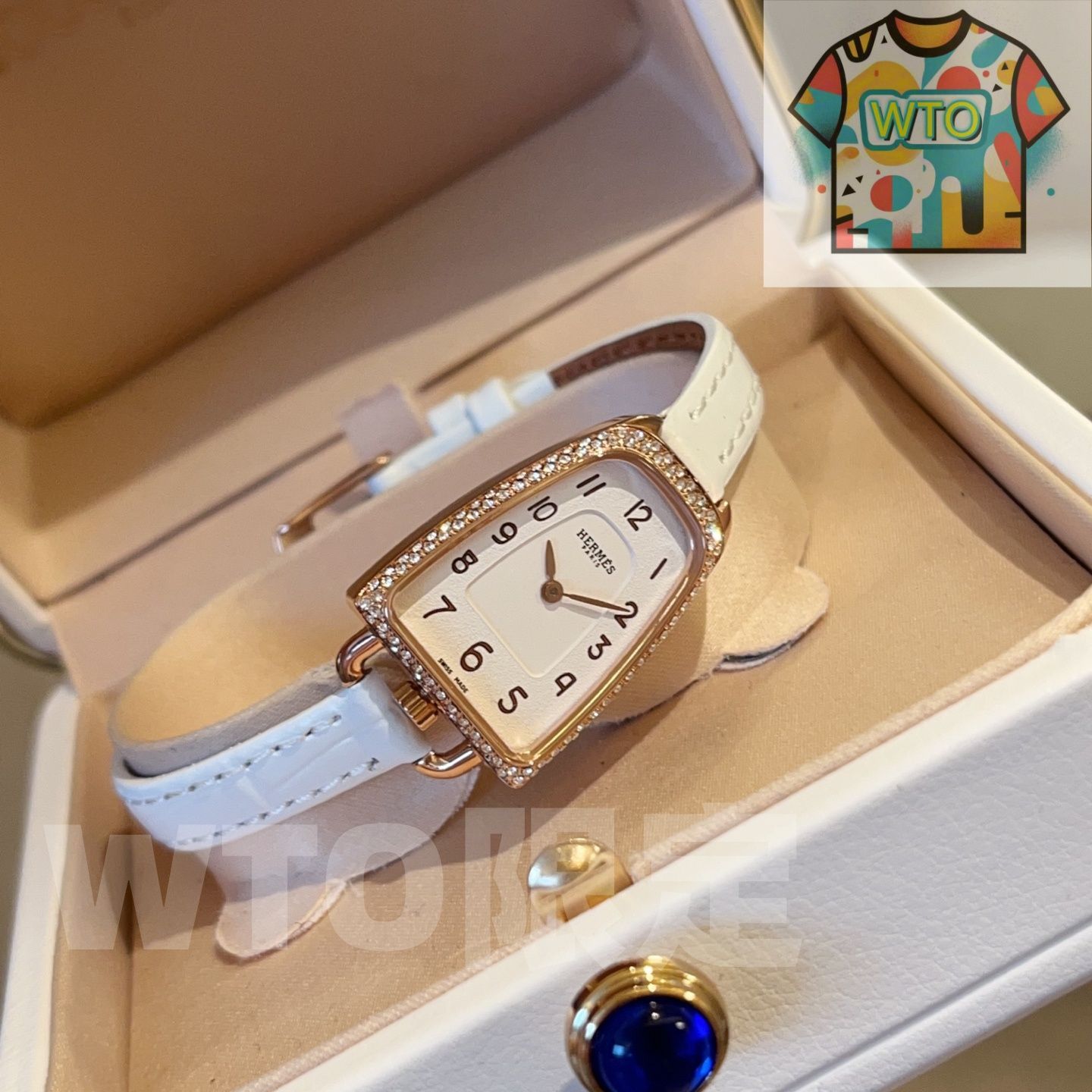 WTO通販 Herm s エルメス ガロップ ド エルメス ケースの独特な丸みは馬鐙要素に由来-WTO輸入-GYA18