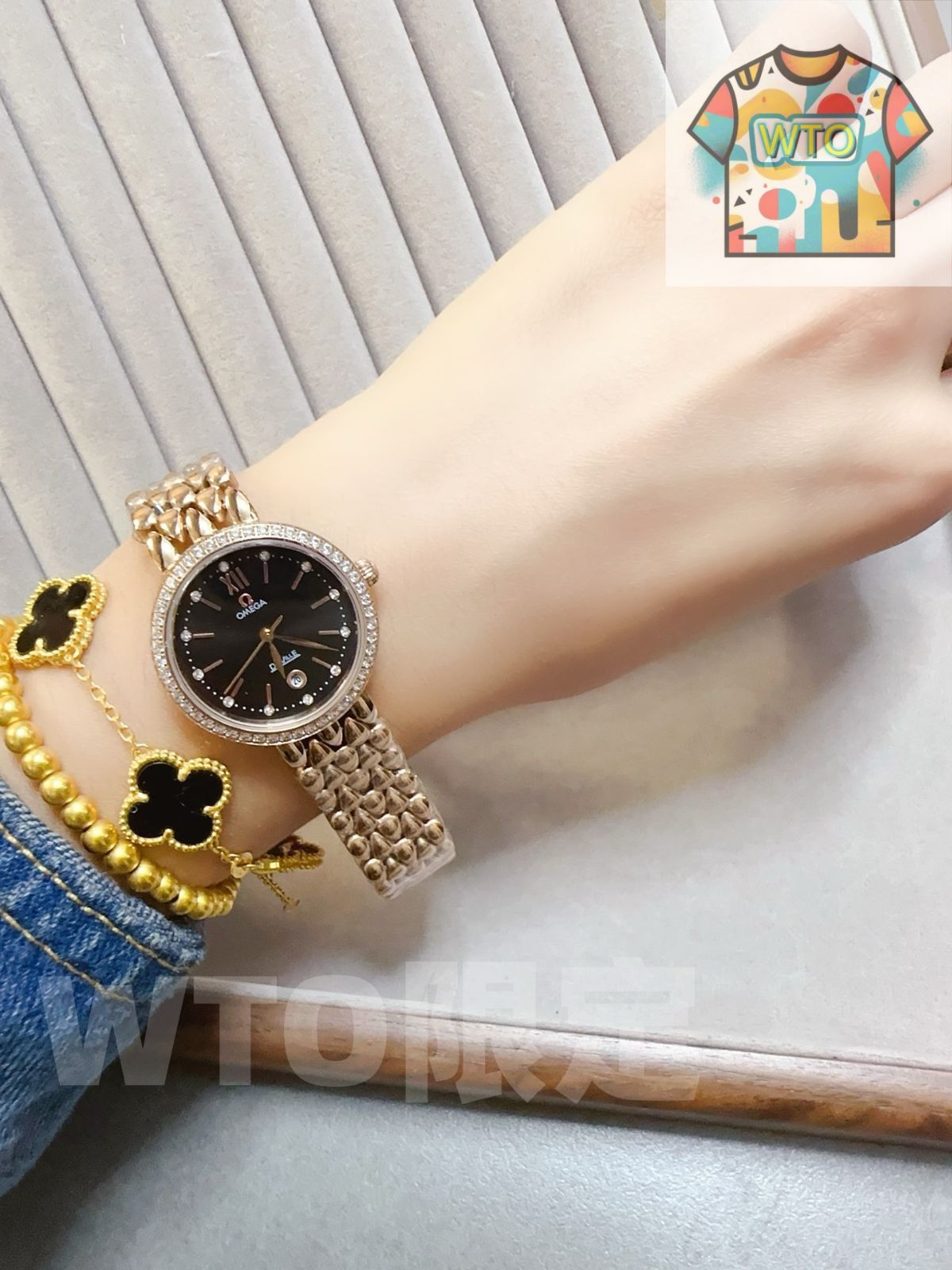 WTO通販 OMEGA オメガ エレガントシリーズ ルーズで連なる華やかな表鏈を備え-WTO輸入-AFN 40