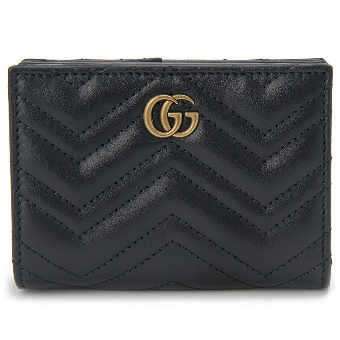 GUCCI グッチ 二つ折り財布 レディース ブラック 773427DTDHT1000