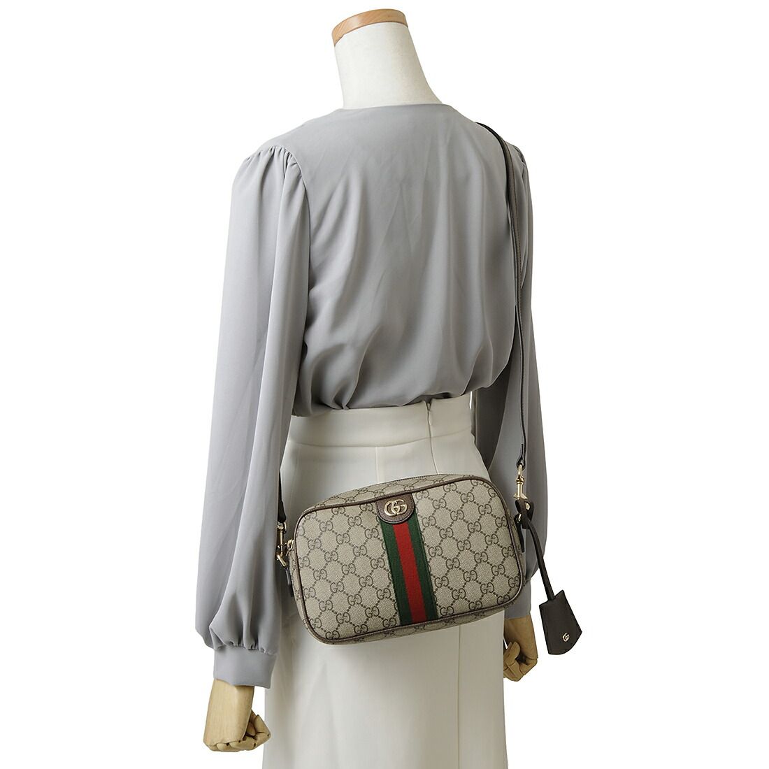  GUCCI グッチ ショルダーバッグ レディース メンズ ベージュ OPHIDIA ショルダーバッグ ショルダーバッグ