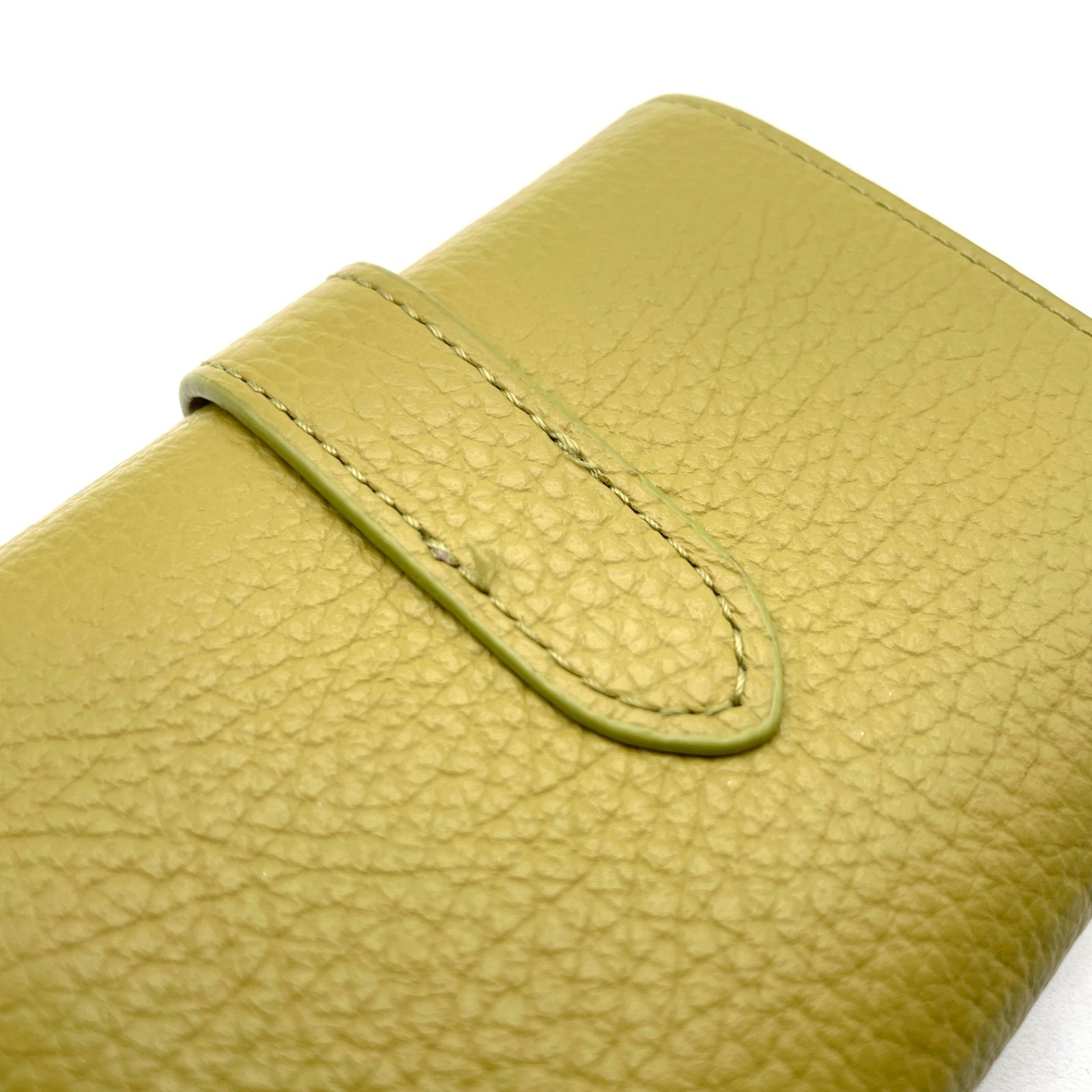 美品★ハースケジュール　トランクミニウォレット　ピスタチオ 三つ折り財布　箱付き HerSchedule】trunk mini wallet トランク ミニウォレット ミニ財布