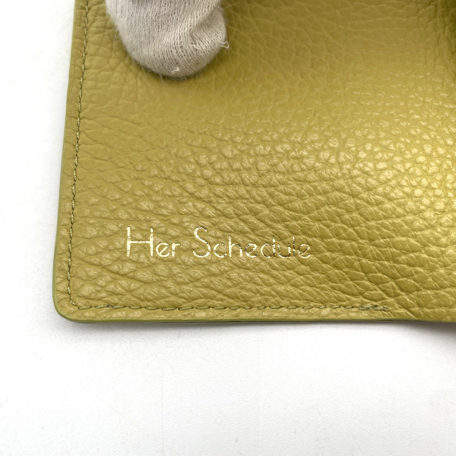 美品★ハースケジュール　トランクミニウォレット　ピスタチオ 三つ折り財布　箱付き 楽天市場】【HerSchedule】trunk mini wallet トランク ミニウォレット