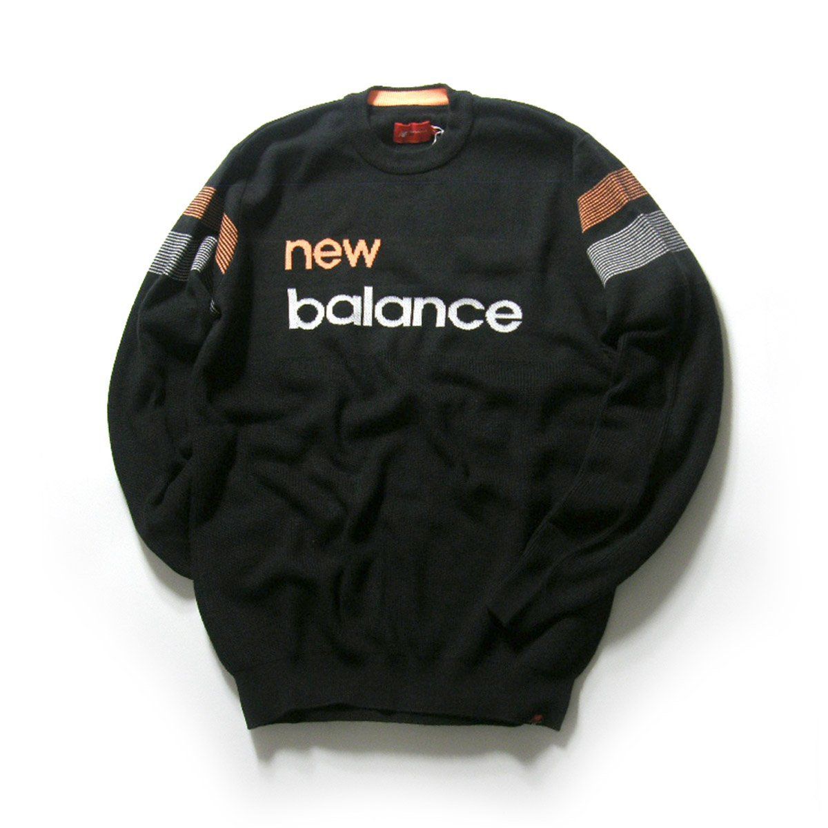 New Balance Golf × dyna hot ニューバランスゴルフ × ダイナホット 遠赤外線 クルーネックニット 蓄熱保温 セーター ニューバランス ゴルフ ブラック ｜ 秋冬