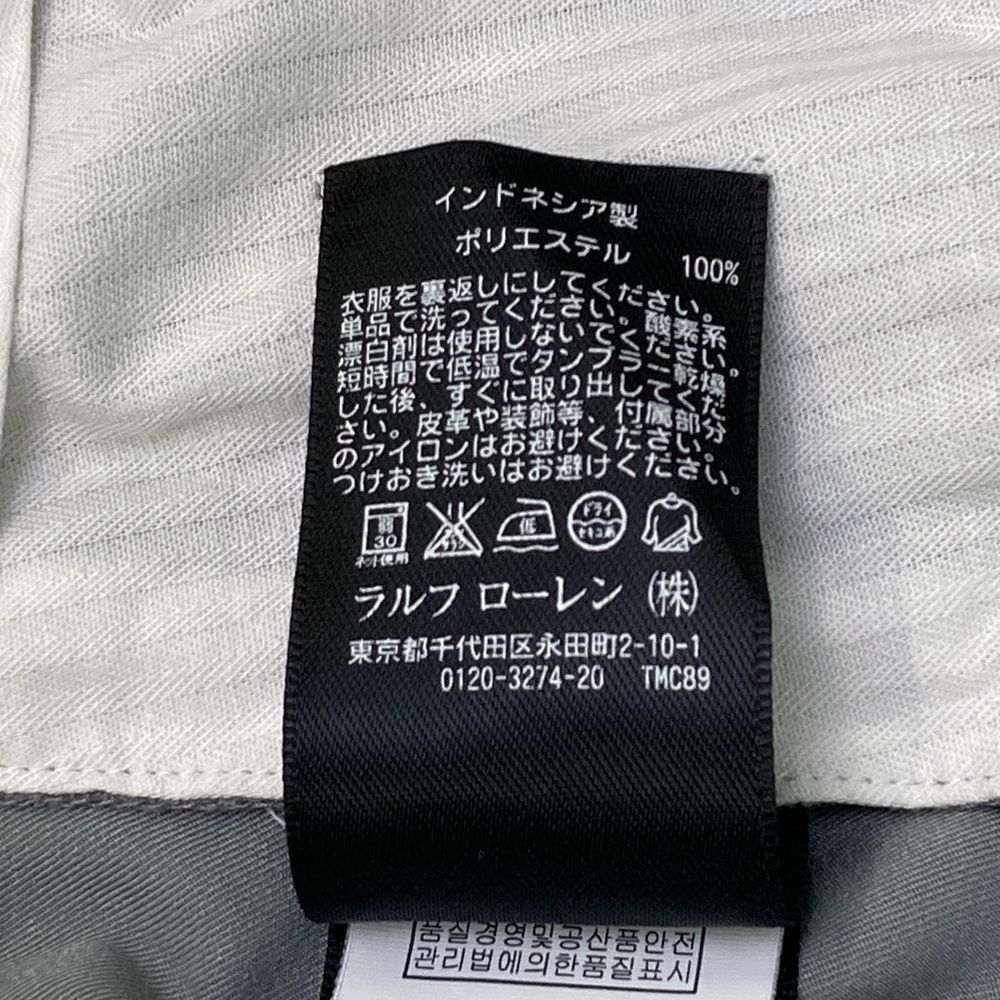 サイズ：31/30 RLX ラルフローレン バックロゴ ロングパンツ グレー系
