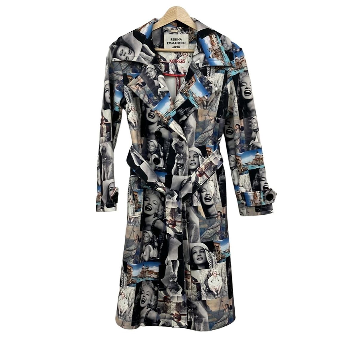 Regina Romantico レジィーナロマンティコ コート サイズ34 S レディース - グレー×ライトブルー×マルチ 長袖 春 秋