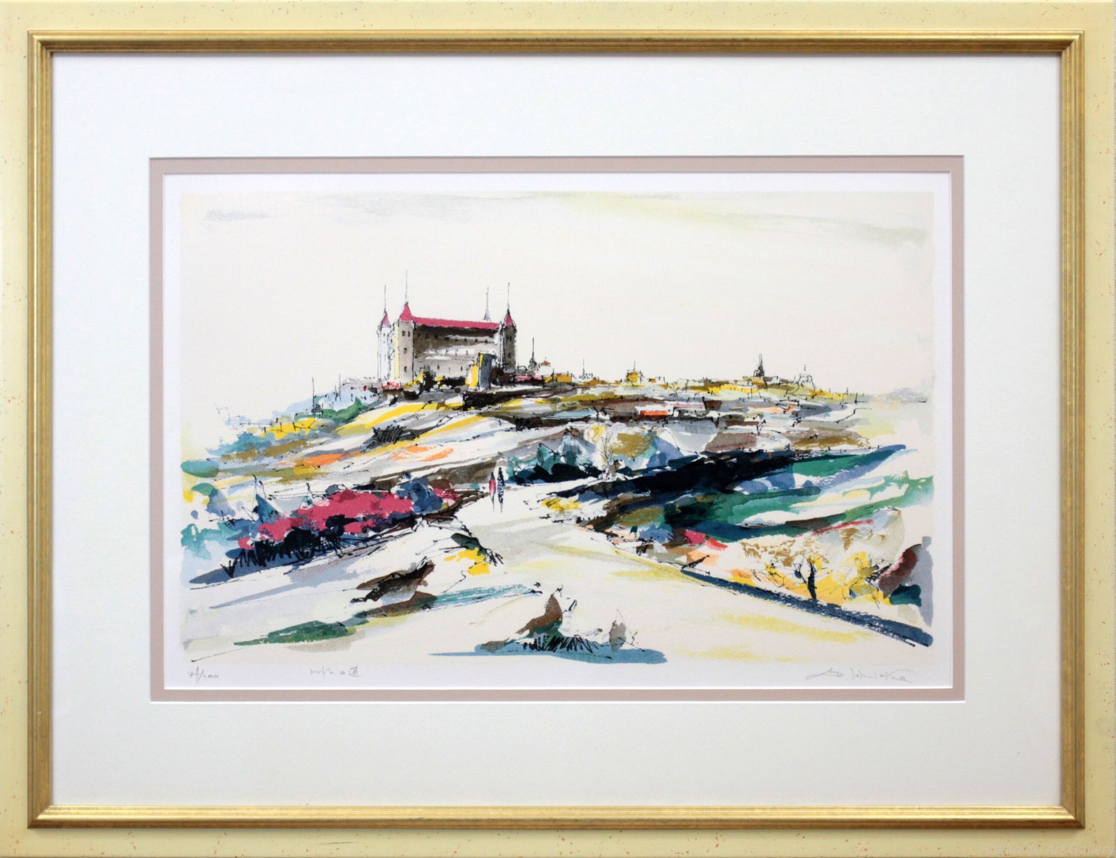 d*2様 【匿名発送】石岡剛 油絵　シャンゼリゼ大通り　風景画 額装 絵画 イン d*2様 【匿名発送】石岡剛 油絵 シャンゼリゼ大通り 風景画 額装 絵画 イン