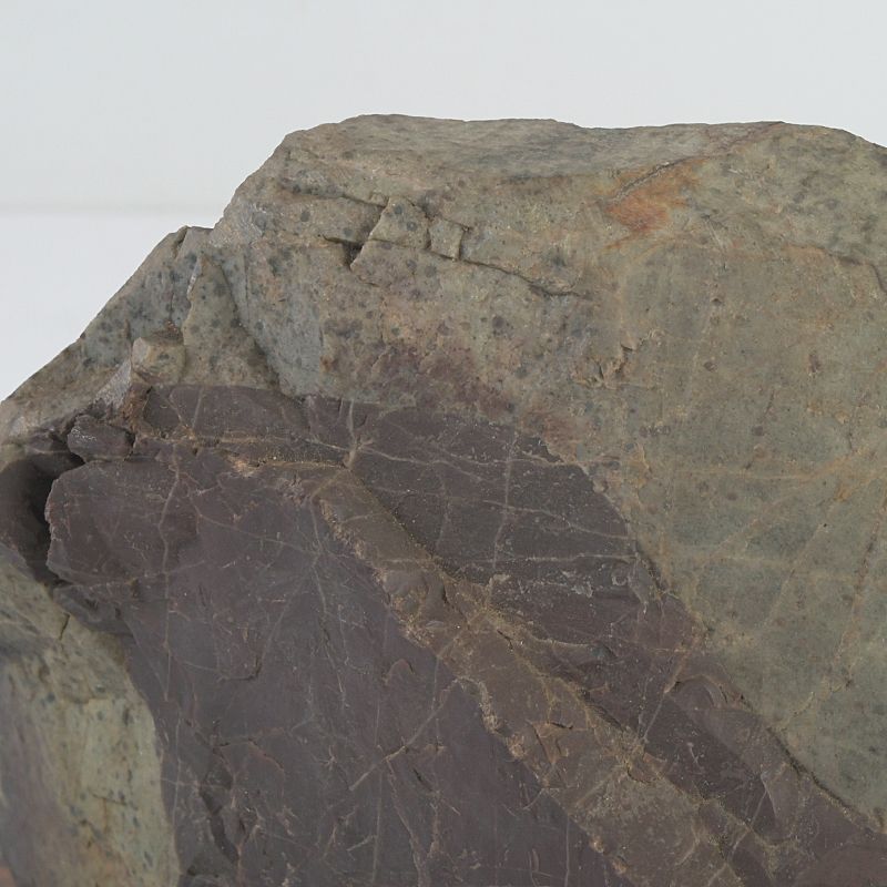 鑑賞石 天然石 菊花石 置物 重さ約 1694g 唐木台付 N S272 - メルカリ