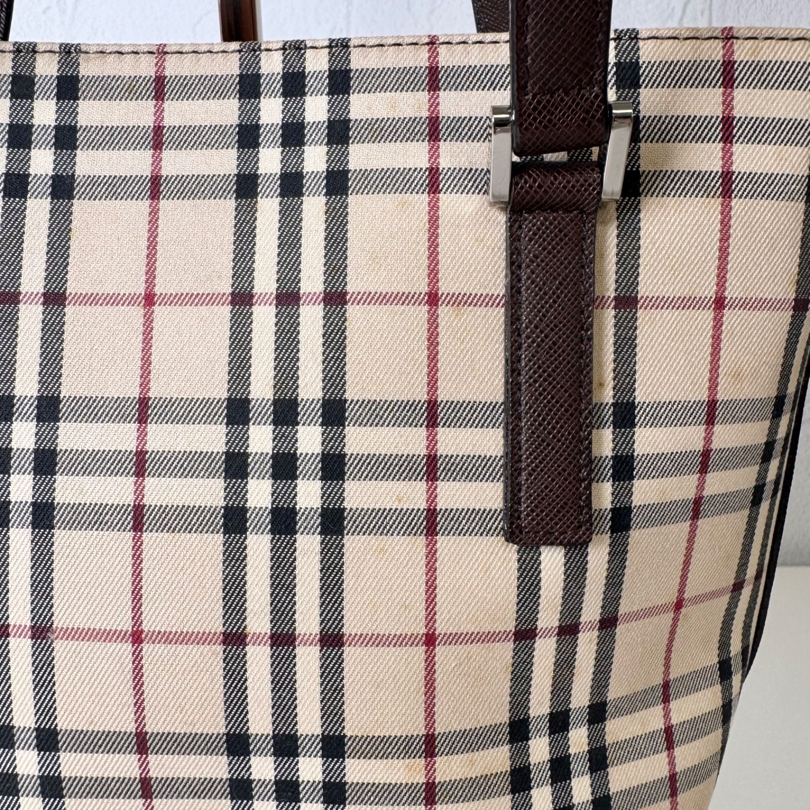 ✨BCランク BURBERRY ノバチェック トートバッグ bag レザー