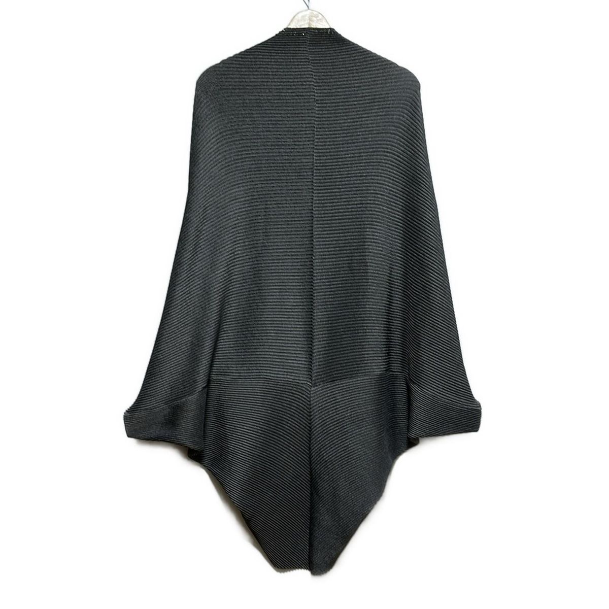 SPECCHIO スペッチオ カーディガン サイズ40 M レディース - グレー 七分袖 ビーズ プリーツ