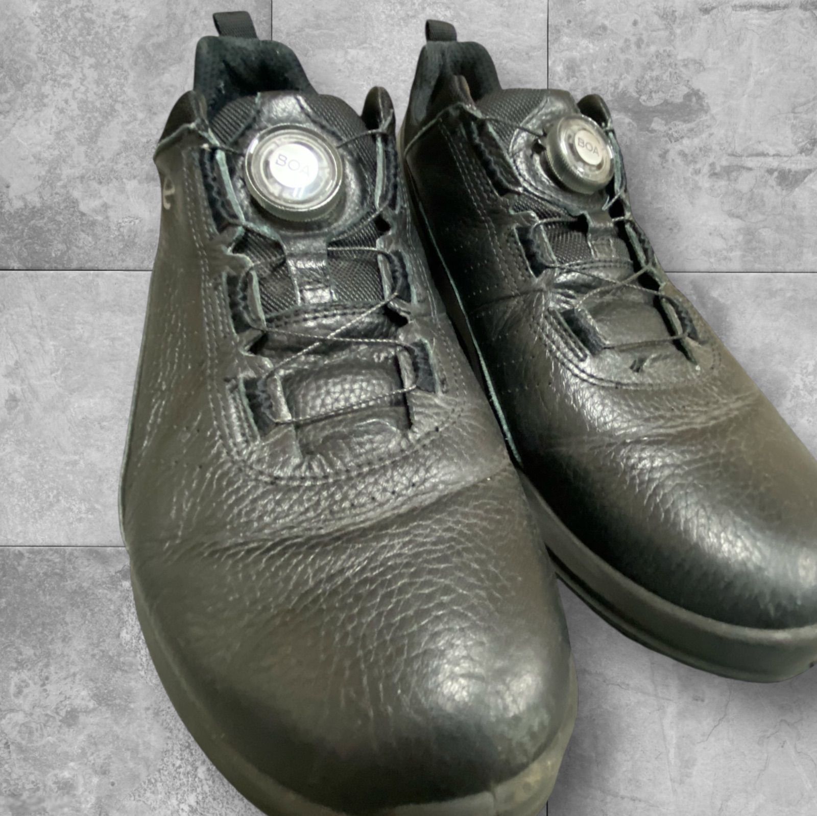 ecco BIOM 2.0 ゴルフシューズ BOA レザースニーカー メンズシューズ