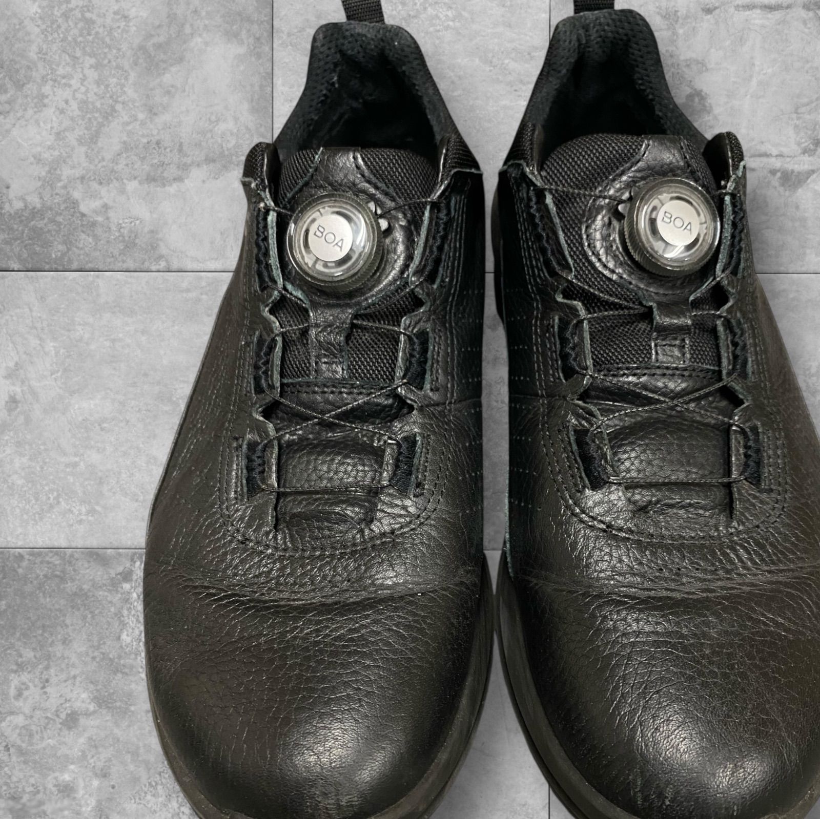 ecco BIOM 2.0 ゴルフシューズ BOA レザースニーカー メンズシューズ