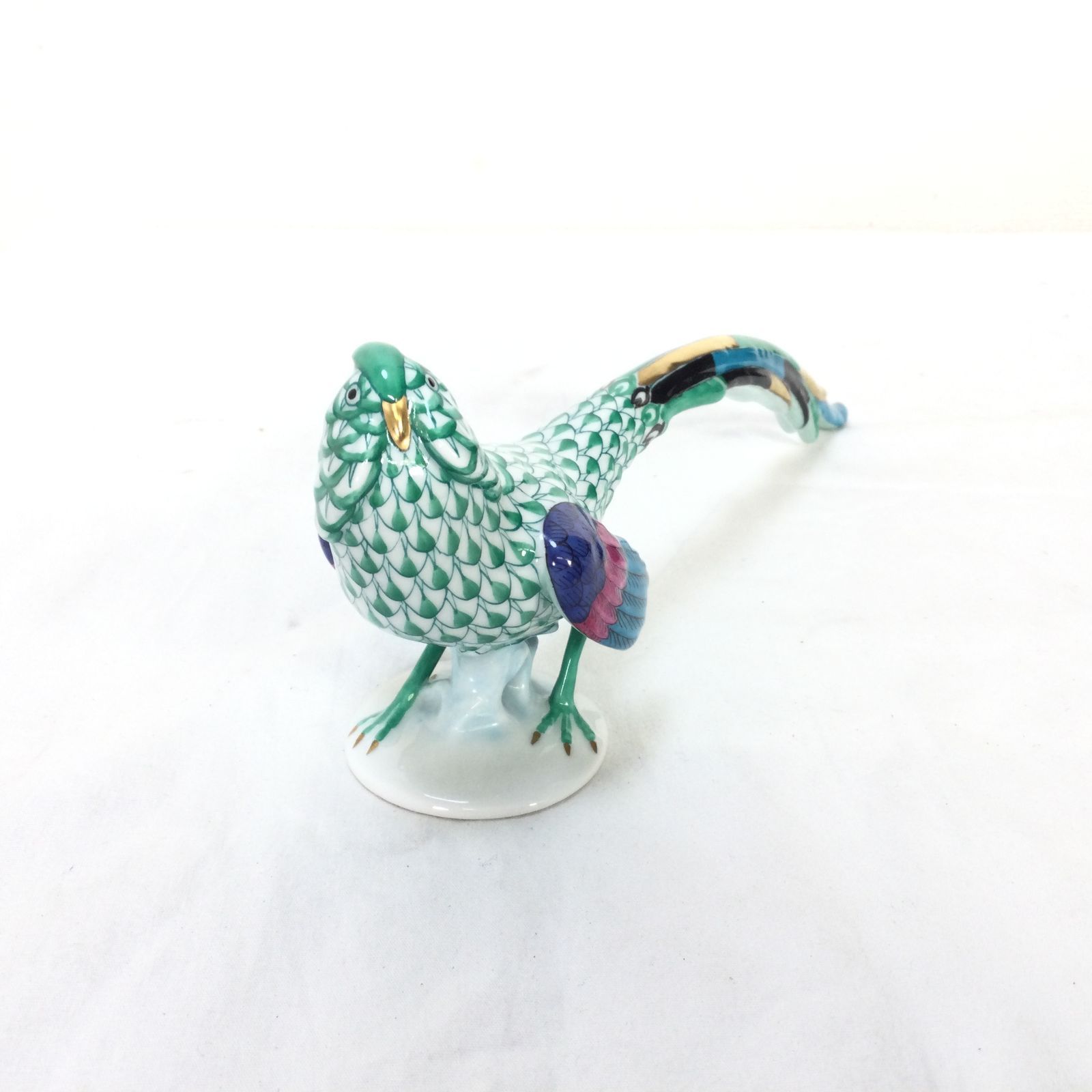 HEREND ヘレンド フィギュリン うさぎ フィッシュネット グリーン HEREND ヘレンド フィギュリン うさぎ フィッシュネット グリーン