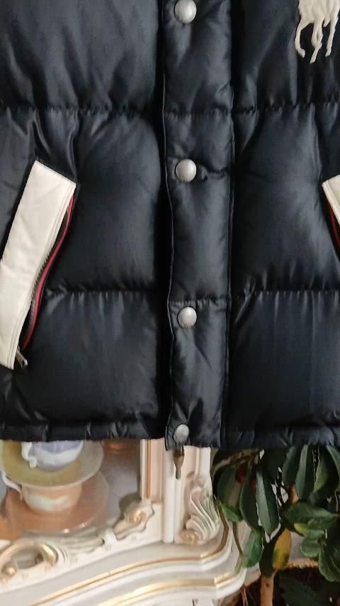 ポロラルフローレン ブラック ダウン ベスト S XS