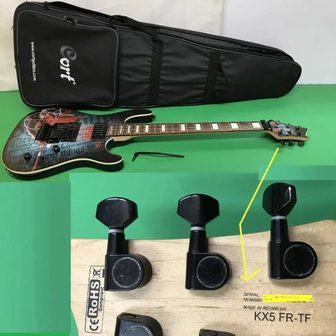 楽器 Cort KX 5 FR TF FRペイントエレキギター ケース付き エレキギター