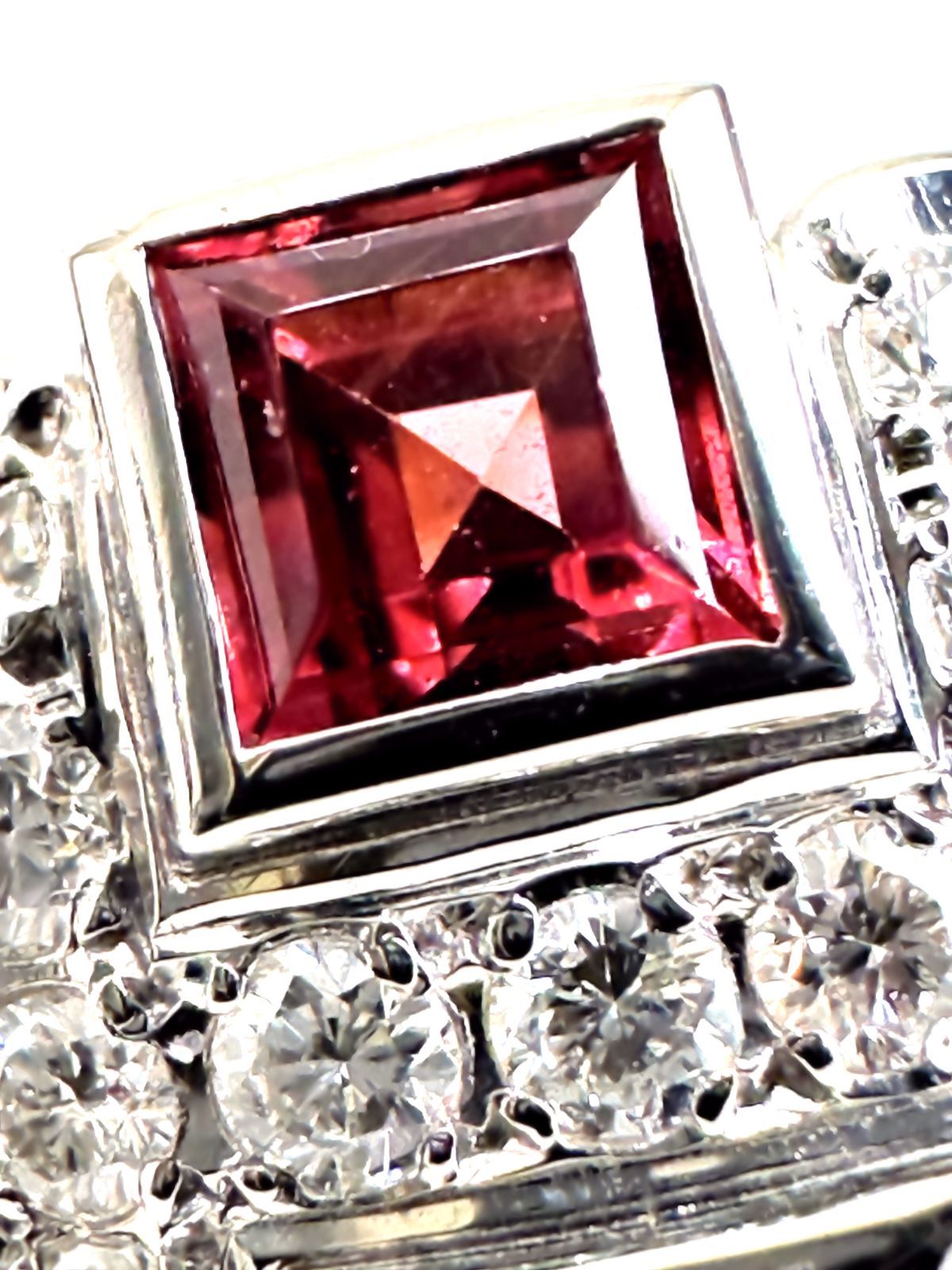 美品 MIKIMOTO ミキモト K18 YG パヴェ ダイヤモンド リング