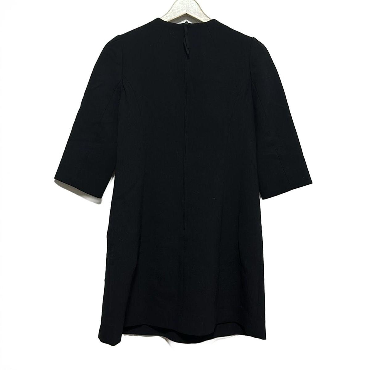 FOXEY フォクシー ワンピース サイズ40 M レディース - 34569 黒 七分袖 ロング