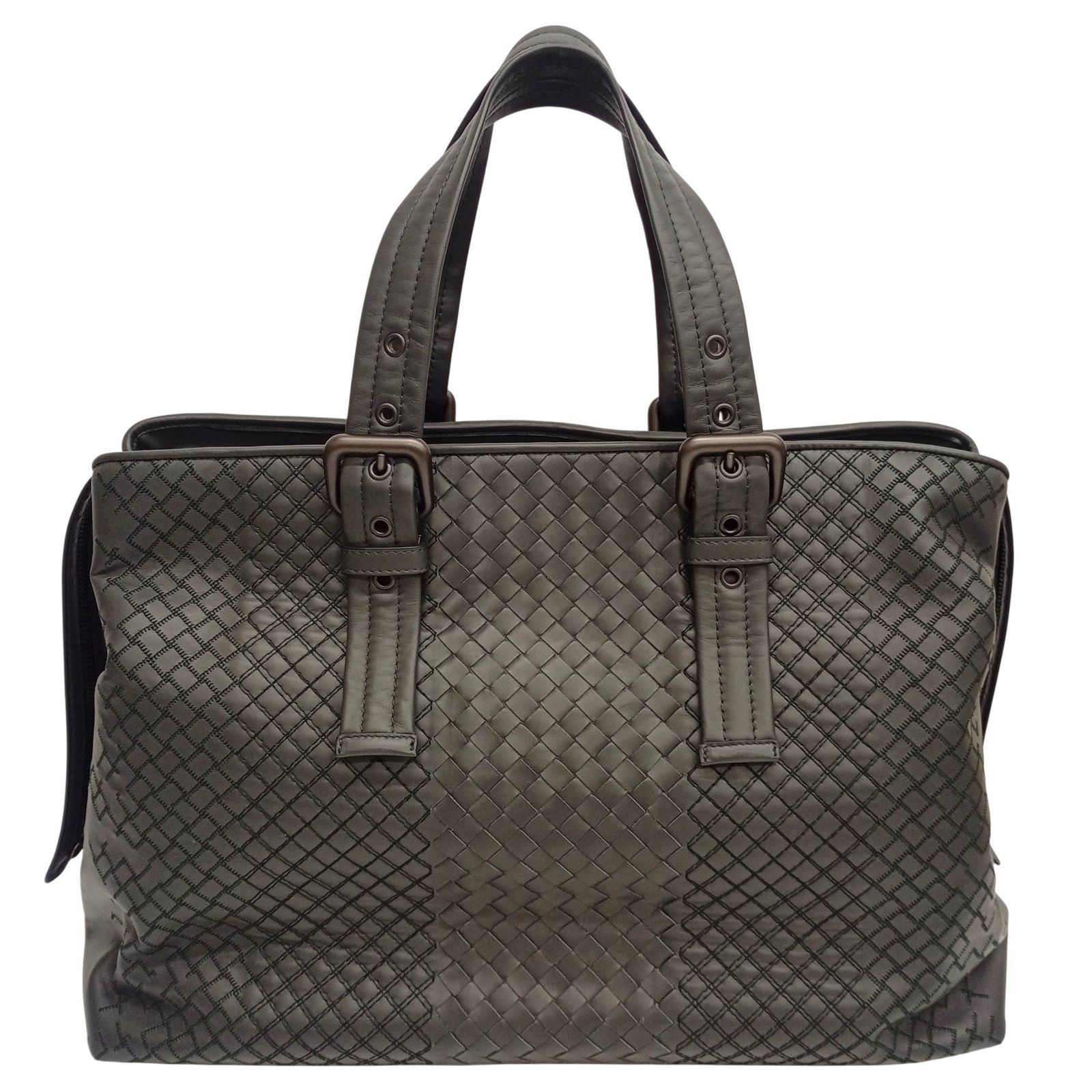 BOTTEGA VENETA ボッテガヴェネタ イントレッチオ アウレリオ トートバッグ グレー系 JA-25361