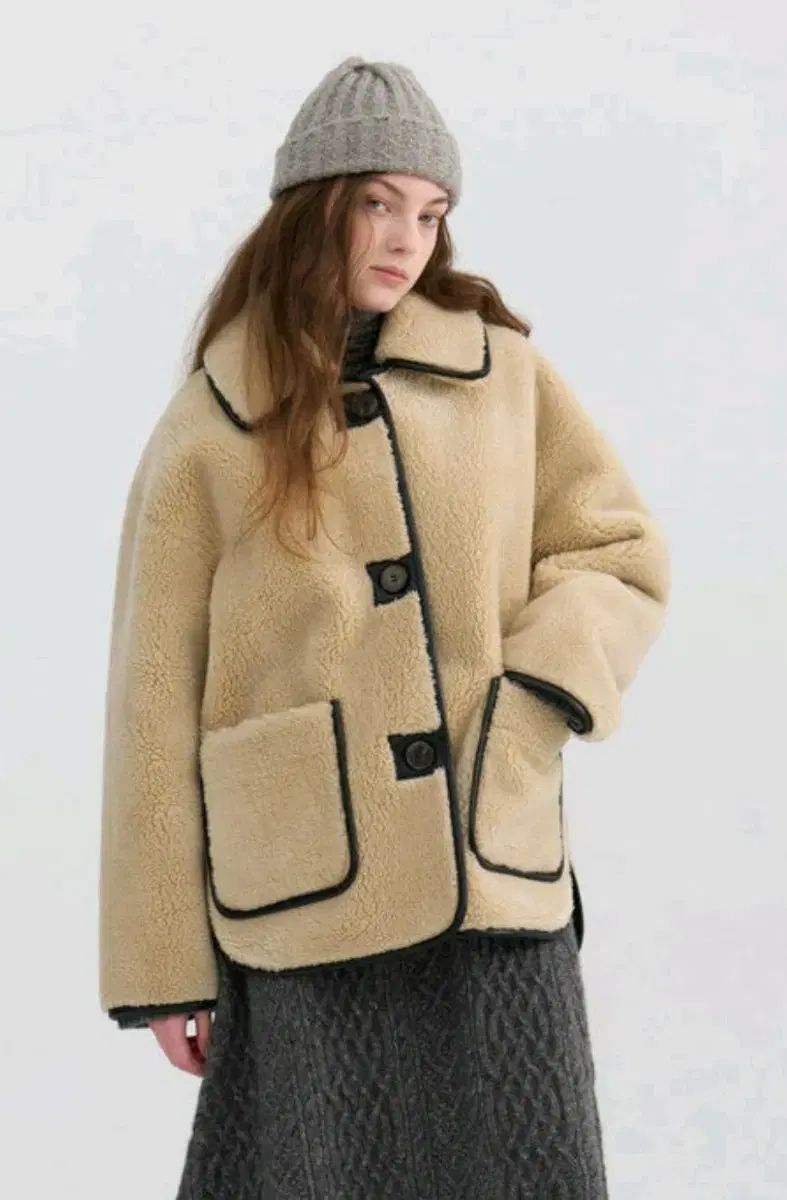 アットコーナー リバーシブル ムートン シープスキン ジャケット