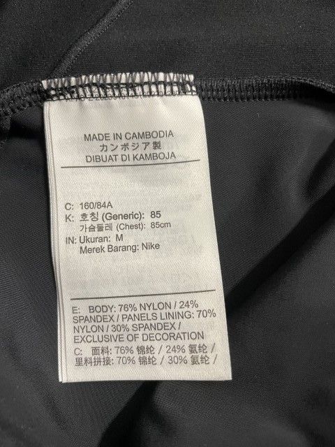  23 AW OFF-WHITE ｵﾌﾎﾜｲﾄ NIKE ﾅｲｷ AS W NRG MC DF LS TOP ﾓｯｸ ﾈｯｸ ﾄｯﾌﾟｽ ﾌﾞﾗｯｸ M 長袖 Tシャツ カットソー