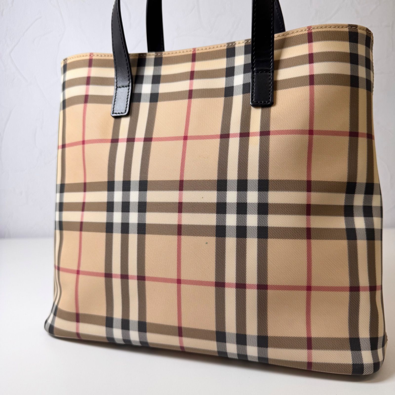 大人気✨ BURBERRY バーバリー ノバチェック トートバッグ スクエア 